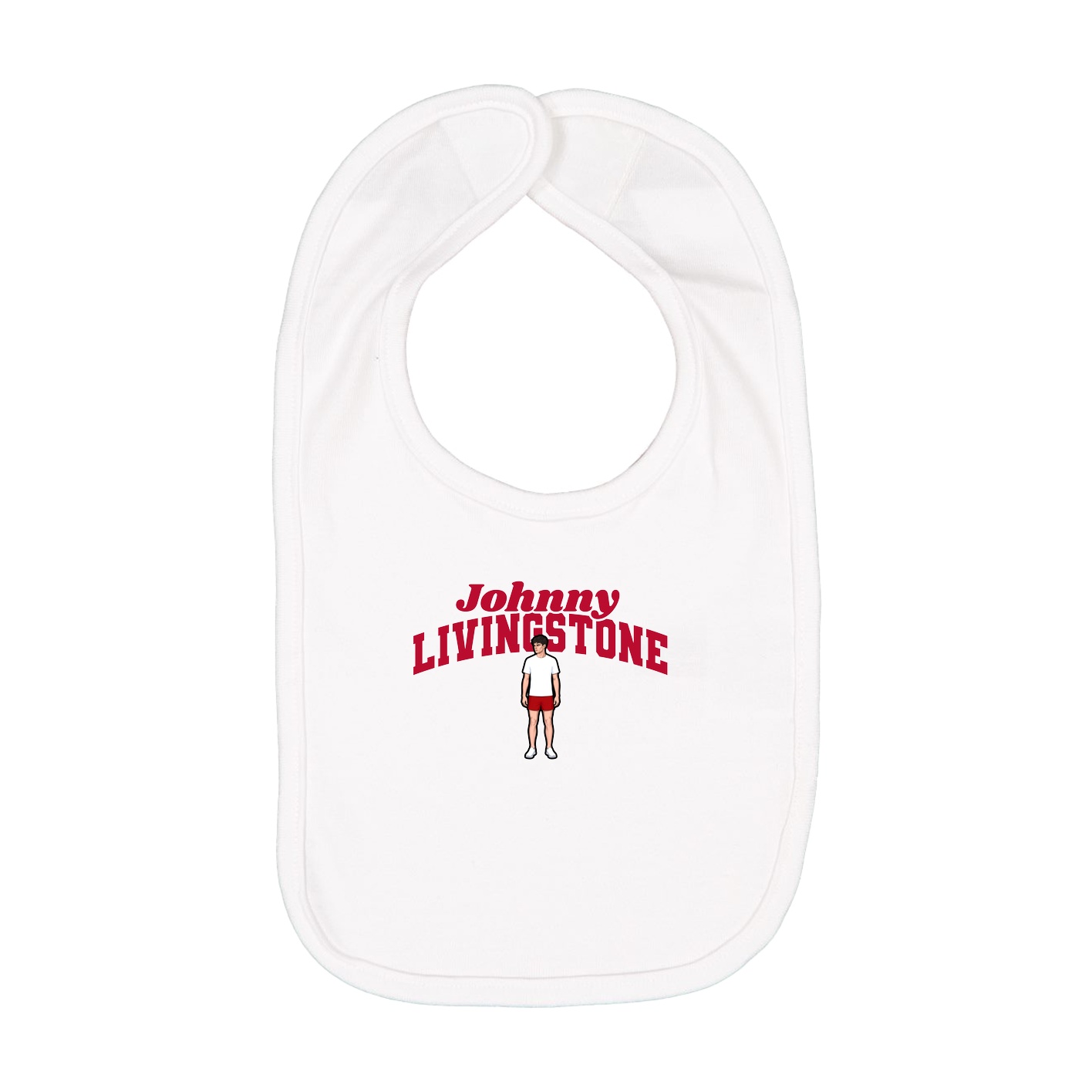 Infant Bib — Signature Arch in White