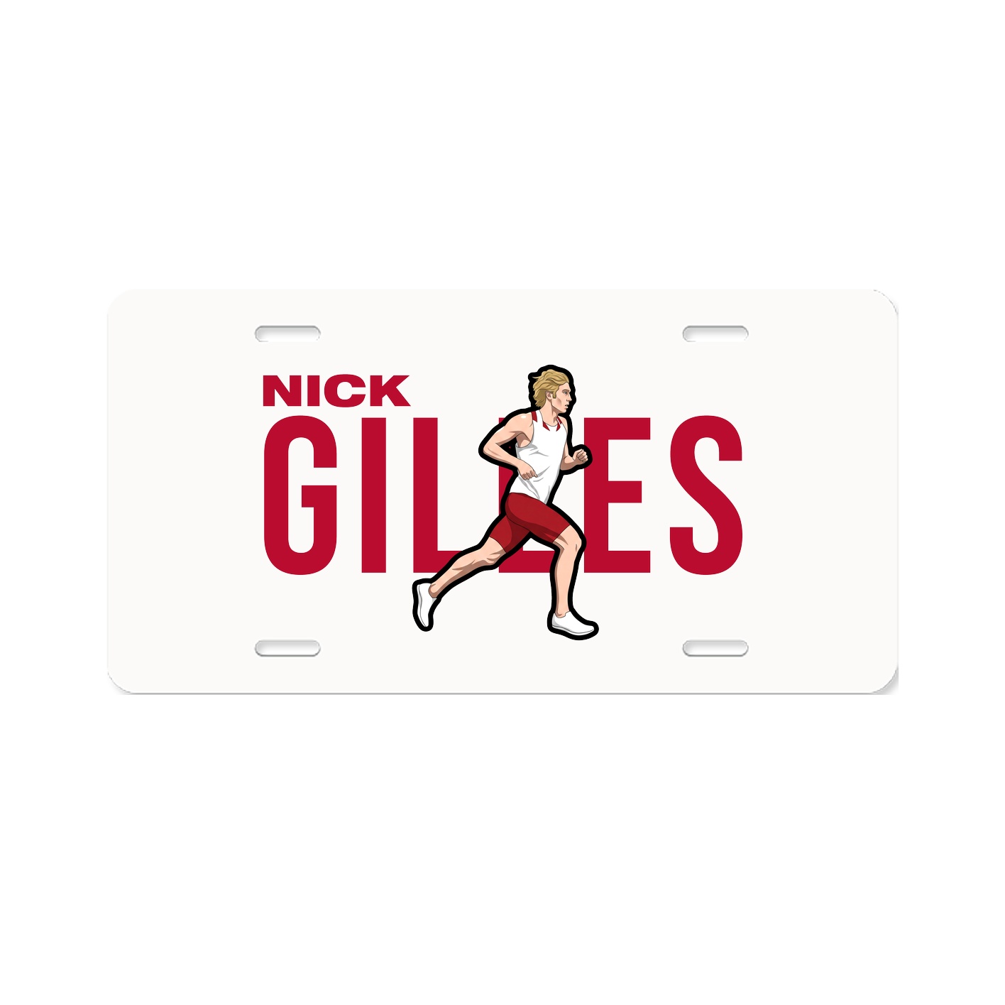 License Plate — Player Name in Classic