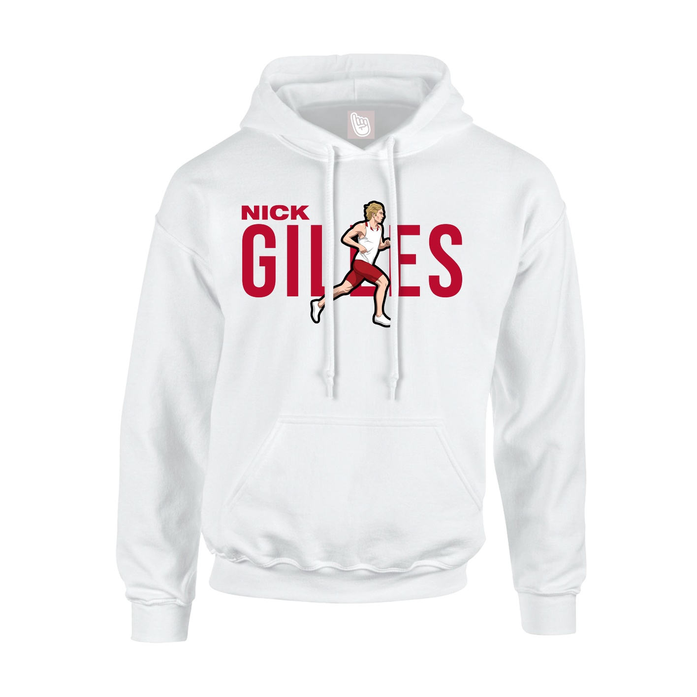 Youth Hoodie — Player Name in White