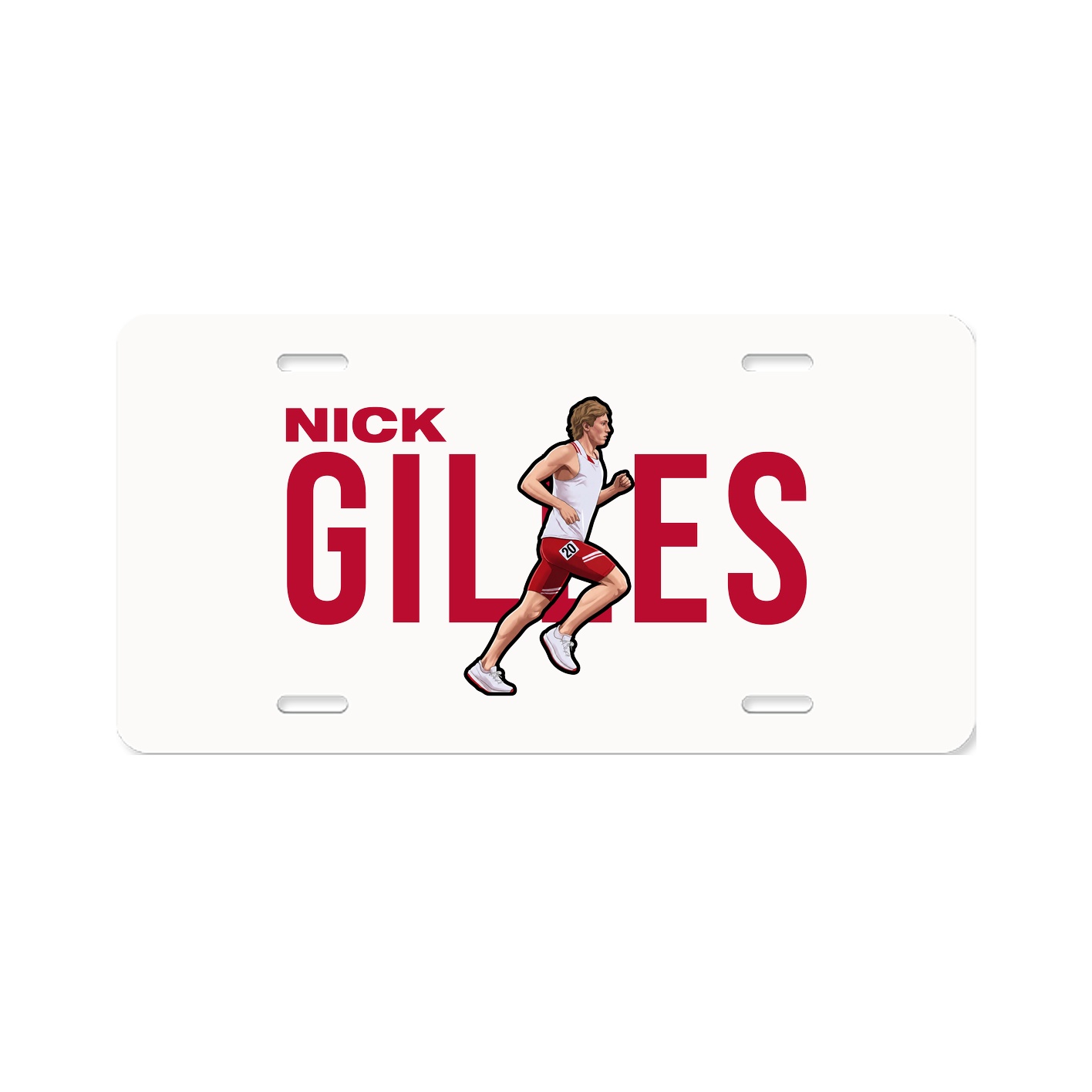 License Plate — Player Name in Classic