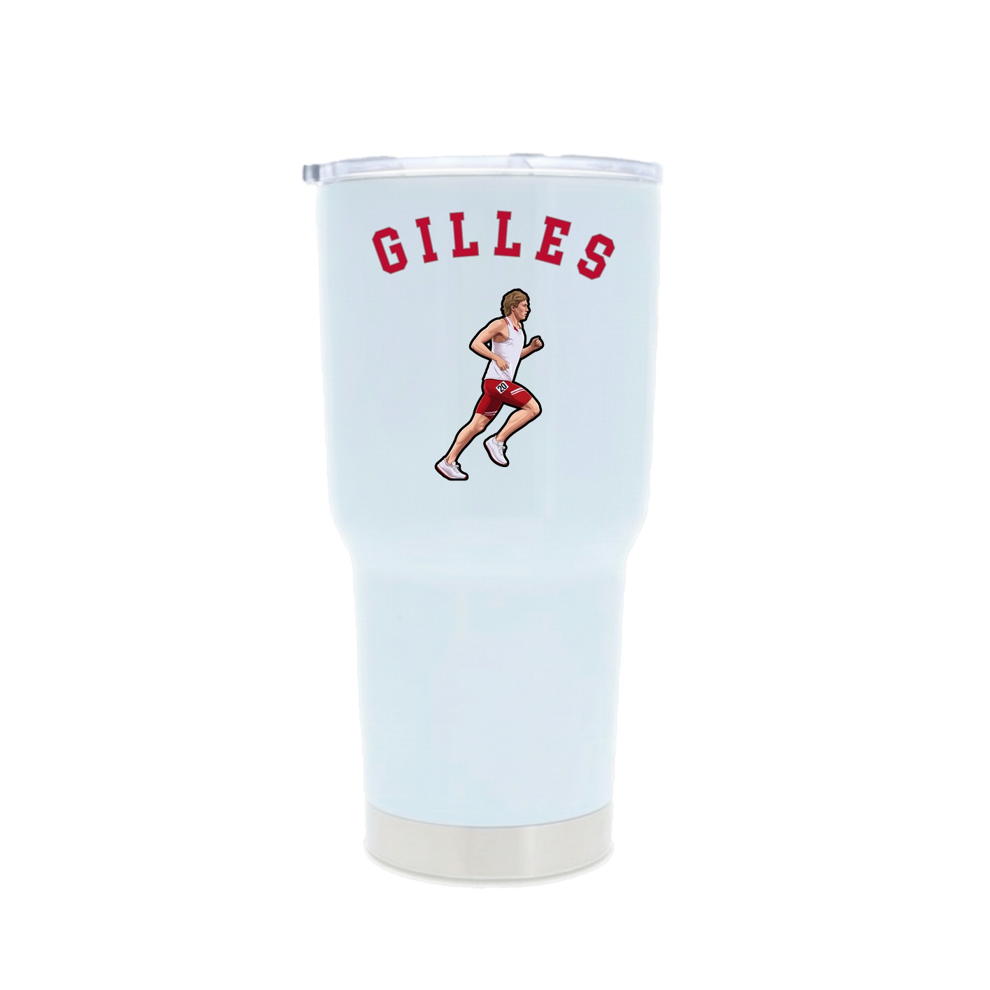 30oz Stainless Steel Tumbler — Shirsey Arch in White