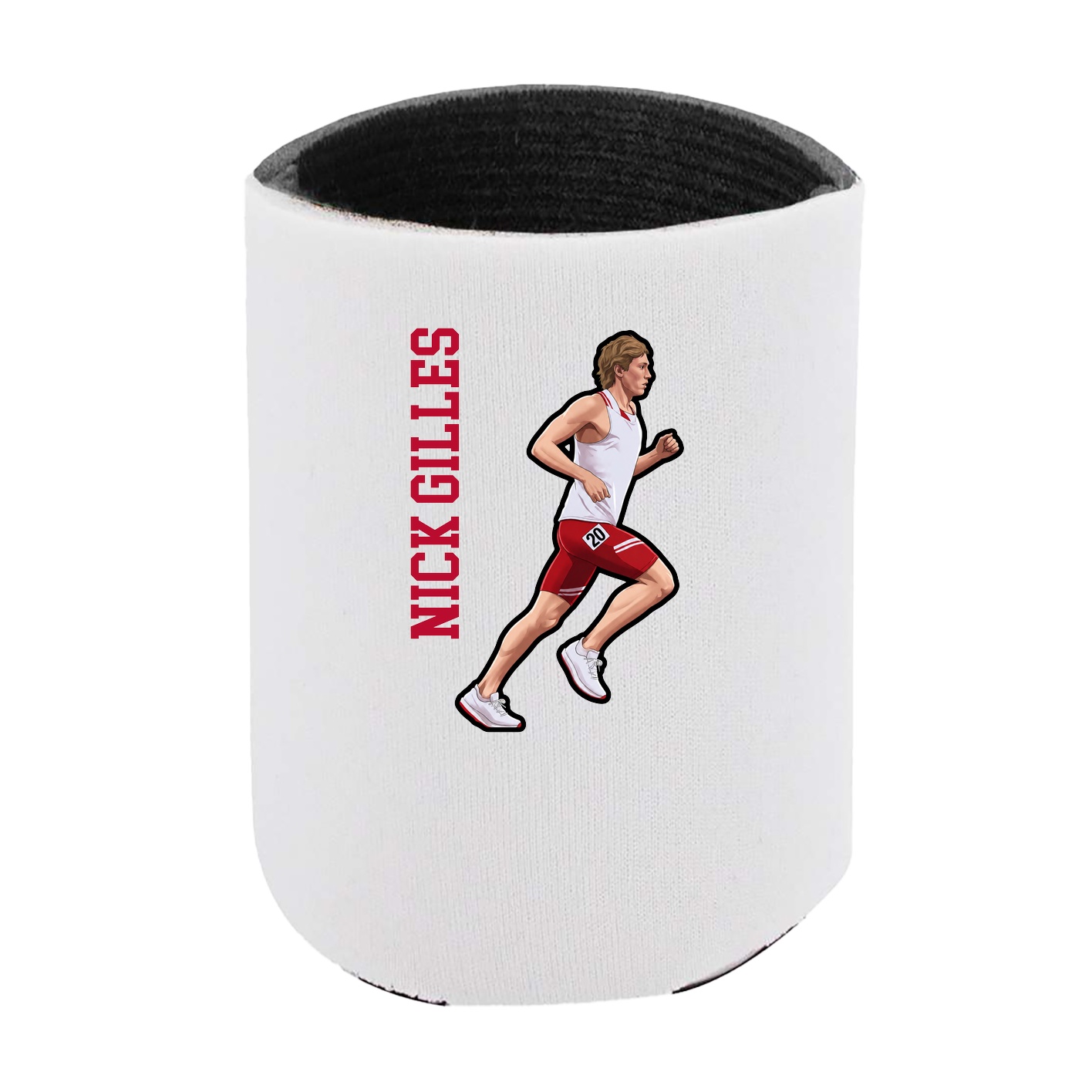 Can Holder — Name Vertical in White