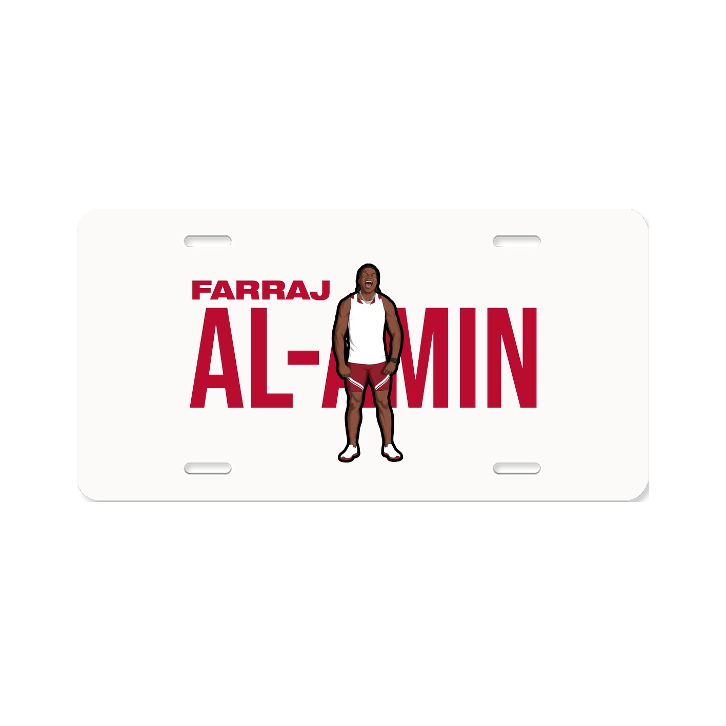 License Plate — Player Name in Classic