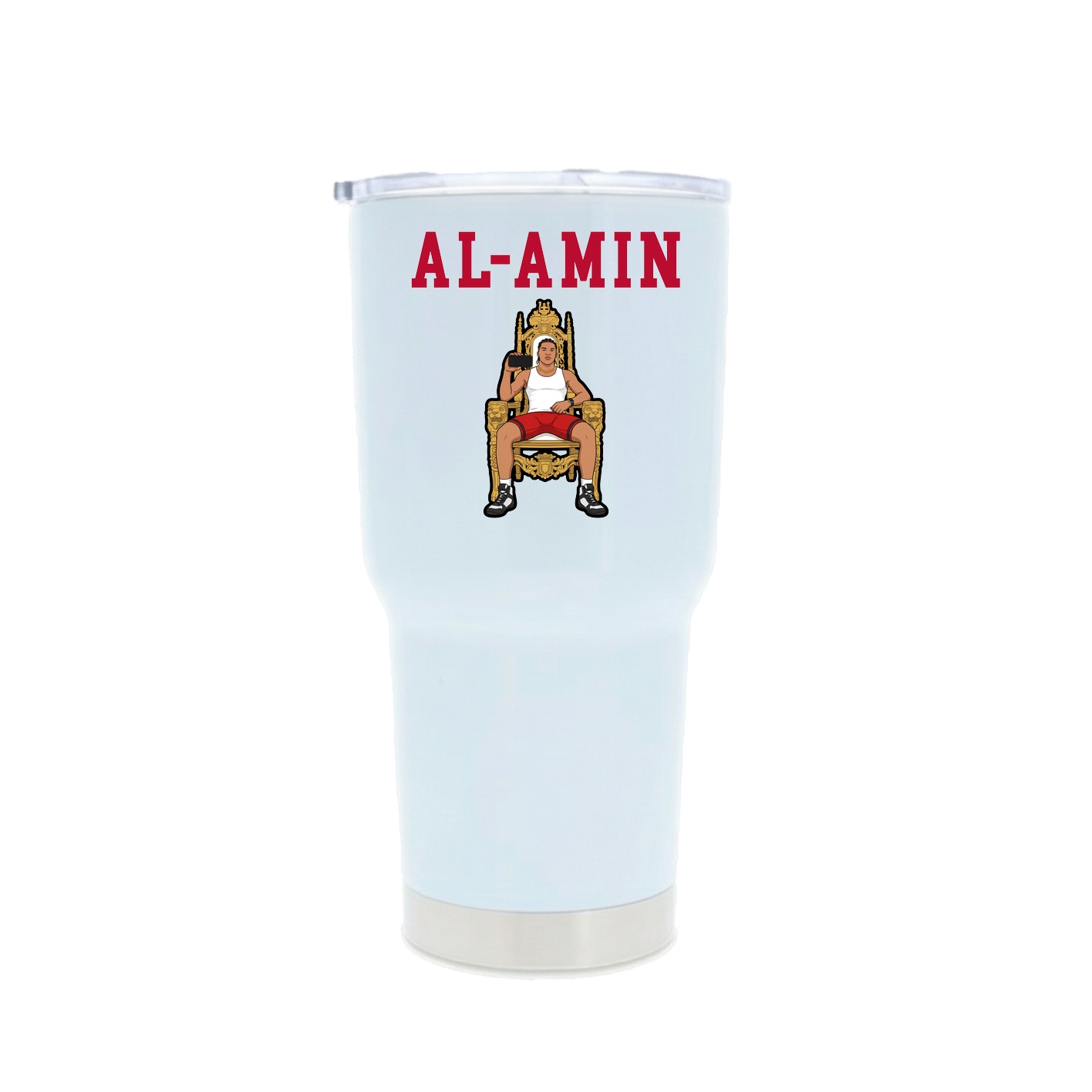 30oz Stainless Steel Tumbler — Shirsey in White
