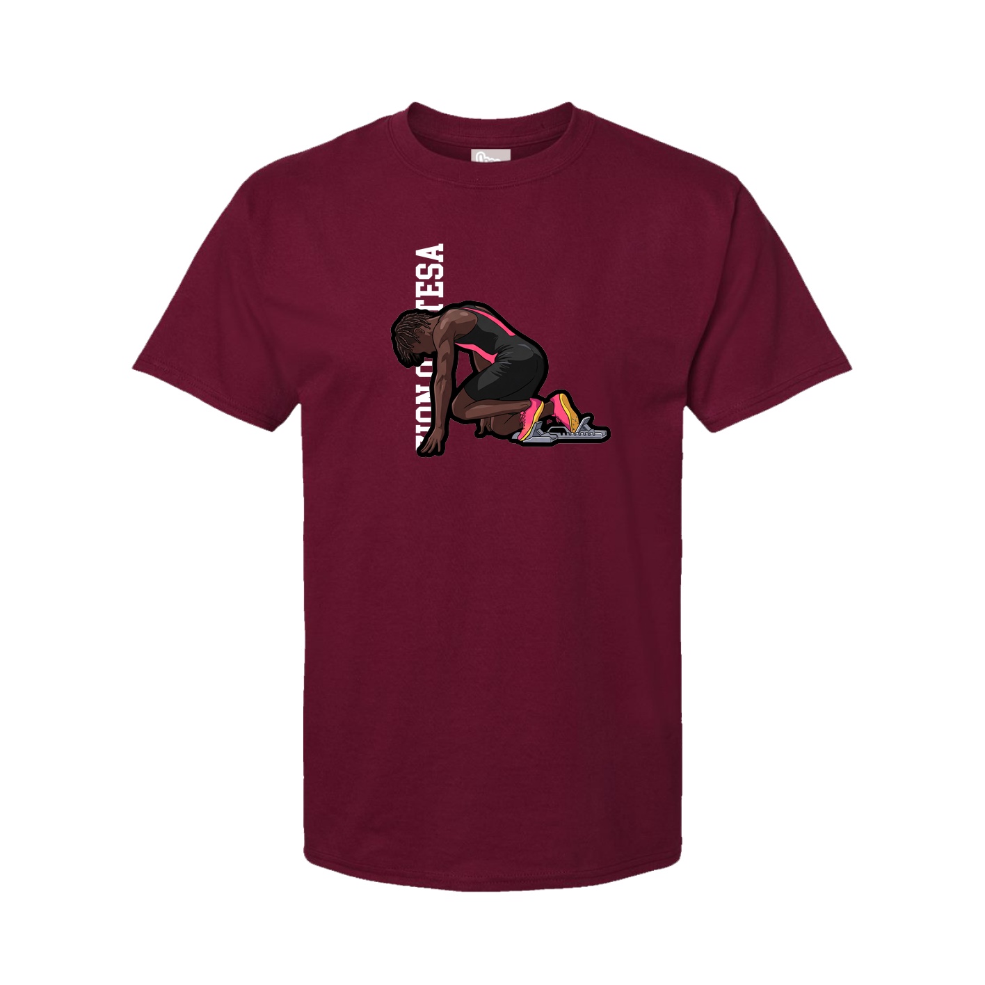 Tee — Name Vertical in Cardinal