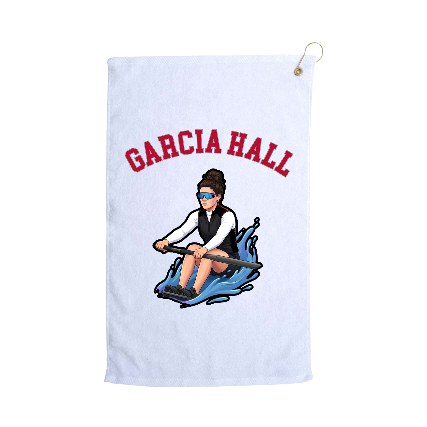 Golf Towel — Shirsey Arch in White