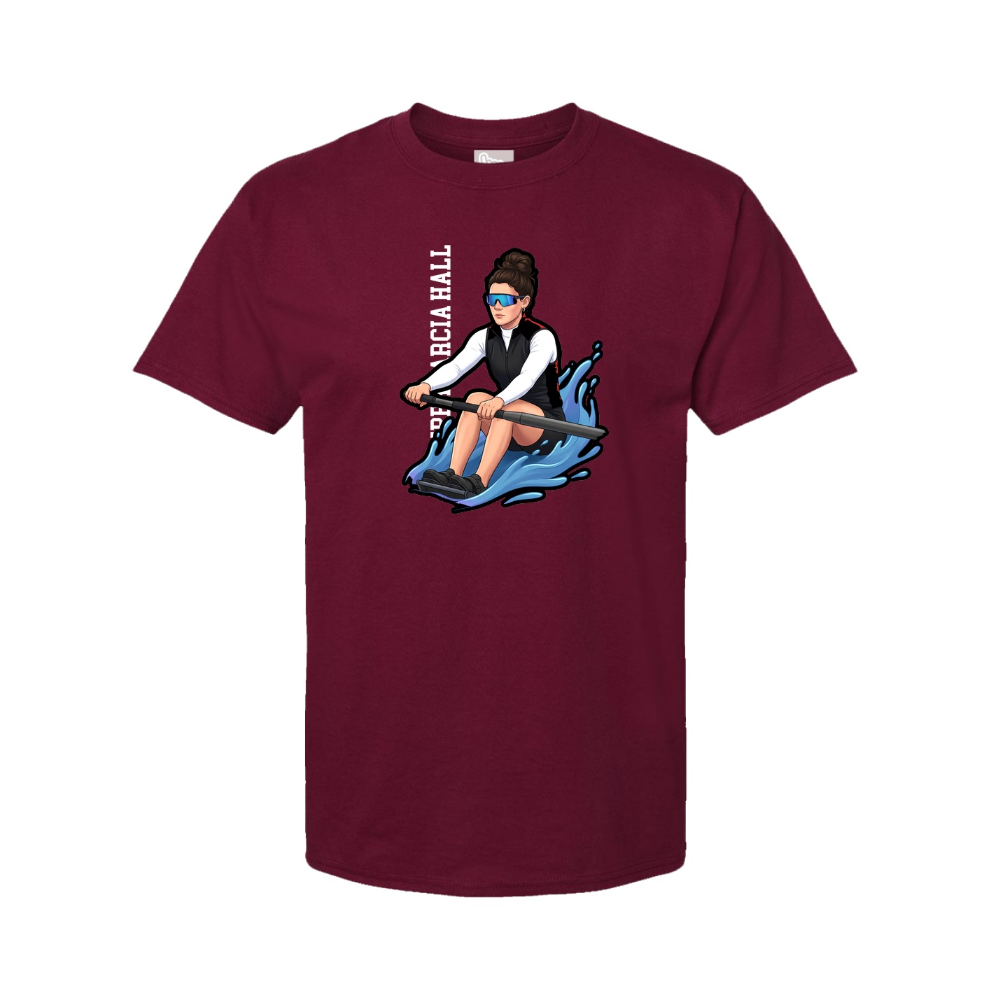 Tee — Name Vertical in Cardinal