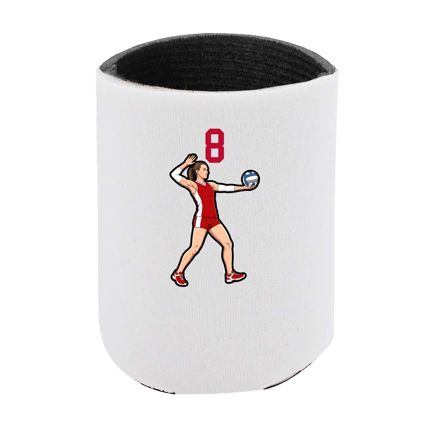 Can Holder — Number Top in White