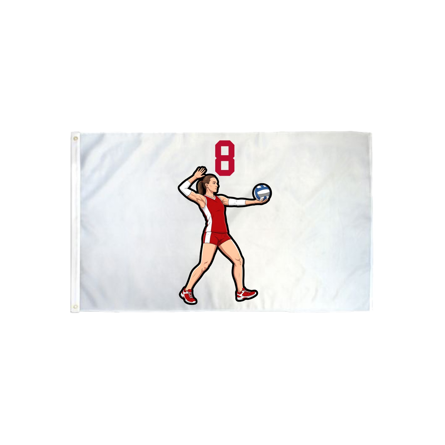 3x5 Flag — Number Top in Classic
