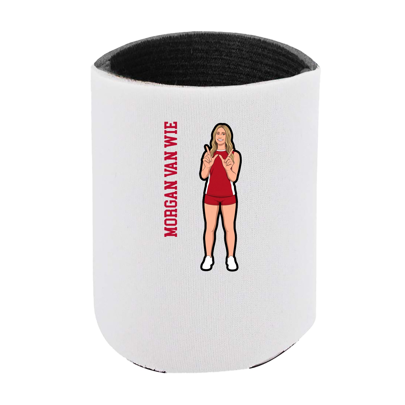 Can Holder — Name Vertical in White