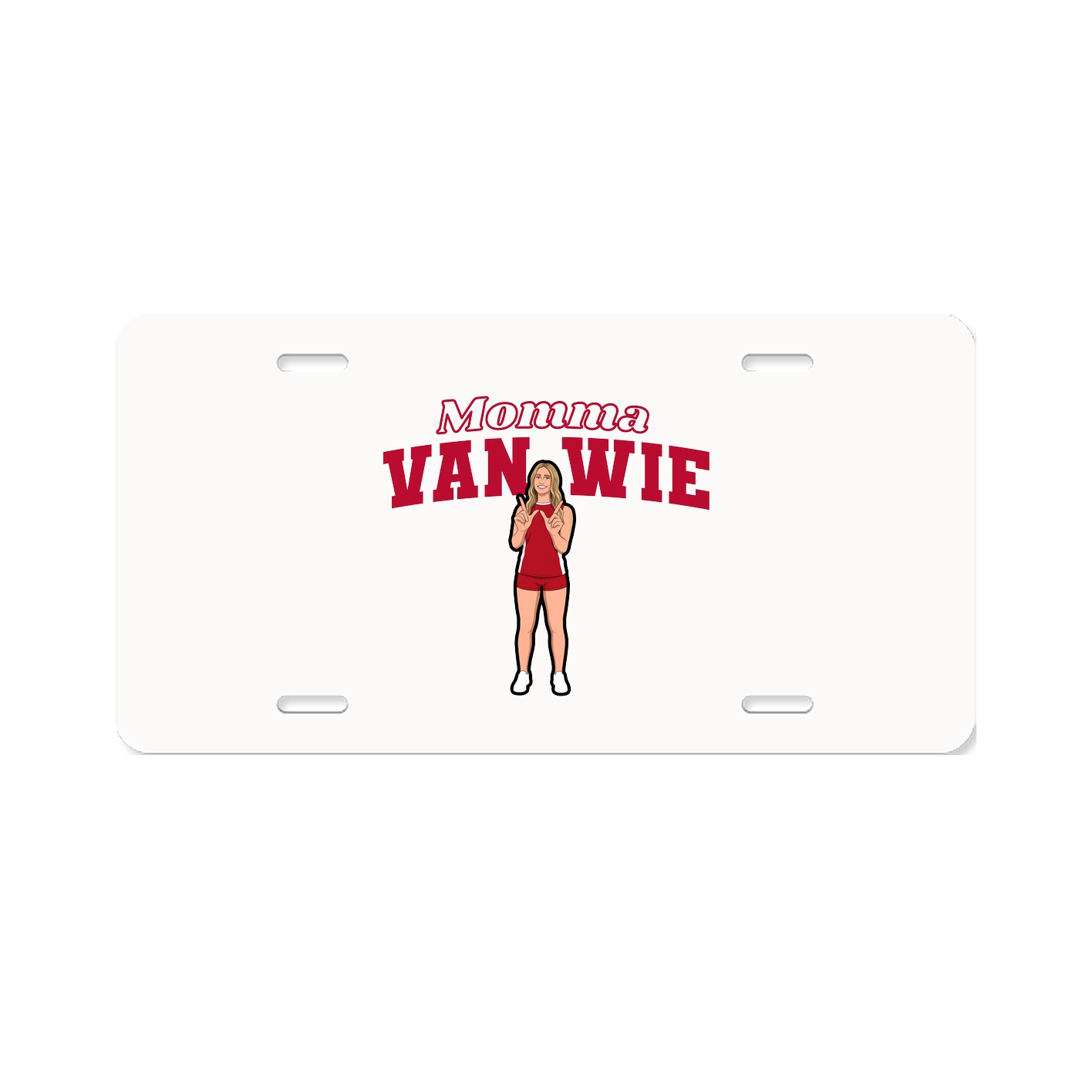 License Plate — Mothers Day Block in Classic