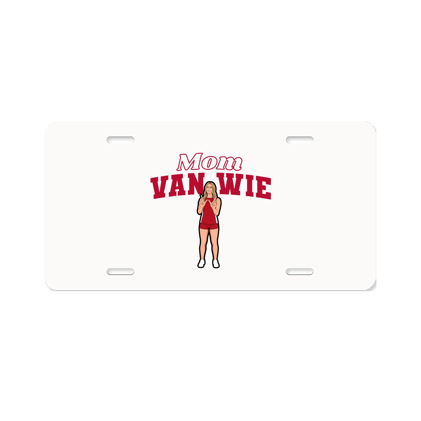 License Plate — Mothers Day Block in Classic