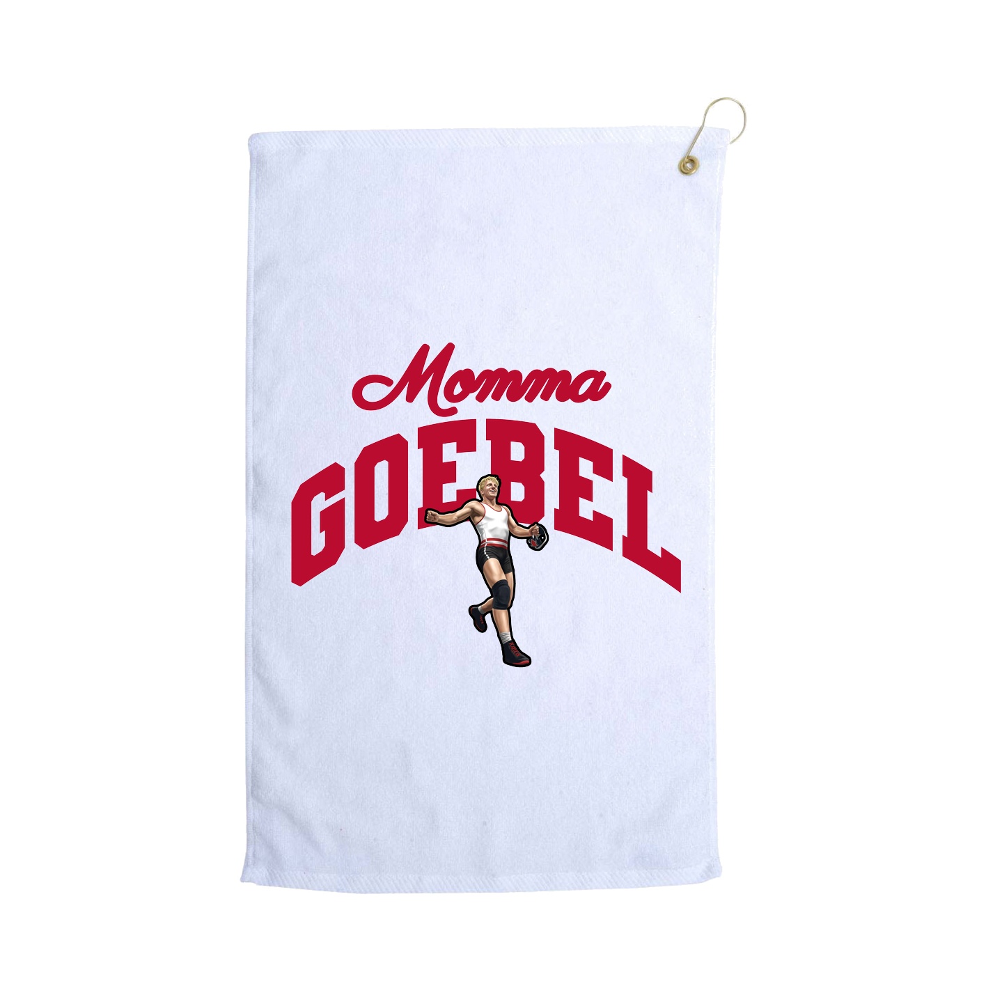 Golf Towel — Mothers Day Arch in White