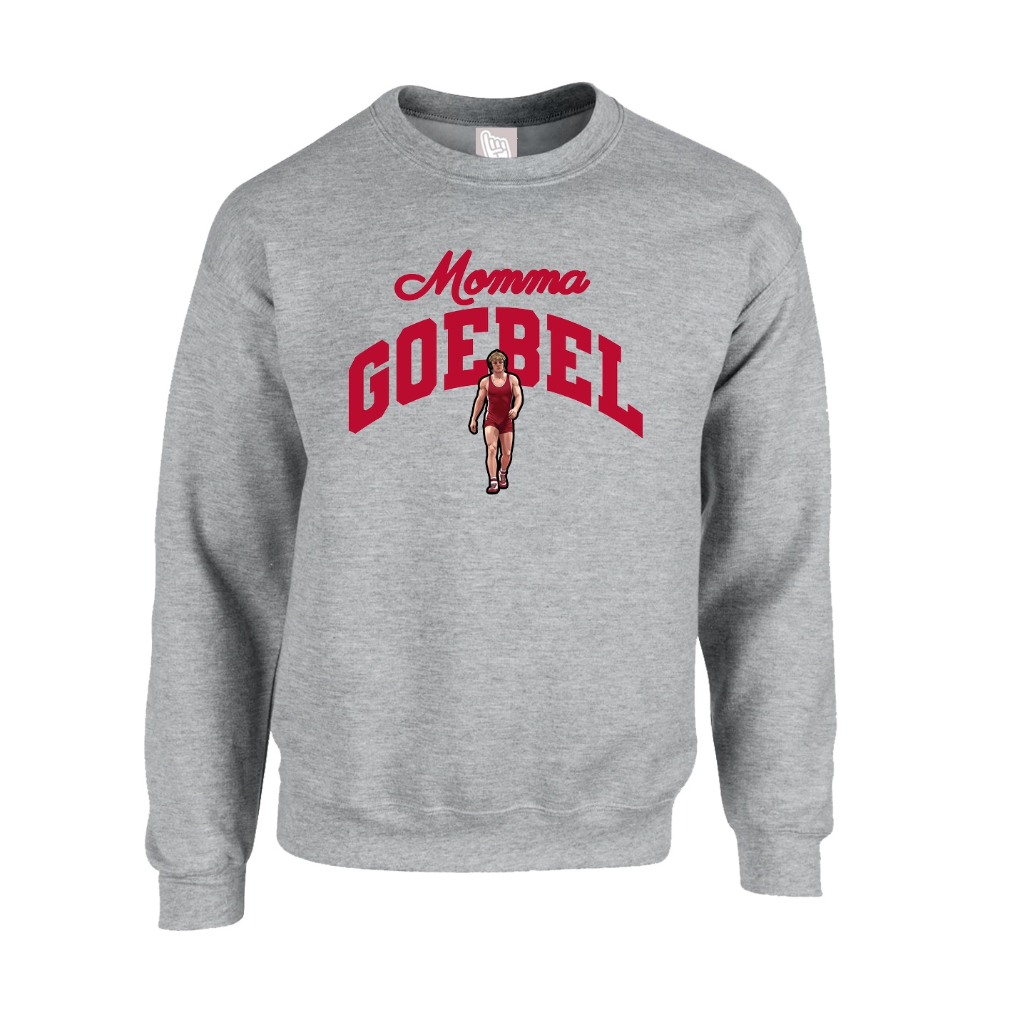 Fleece Crew — Mothers Day Arch in Grey