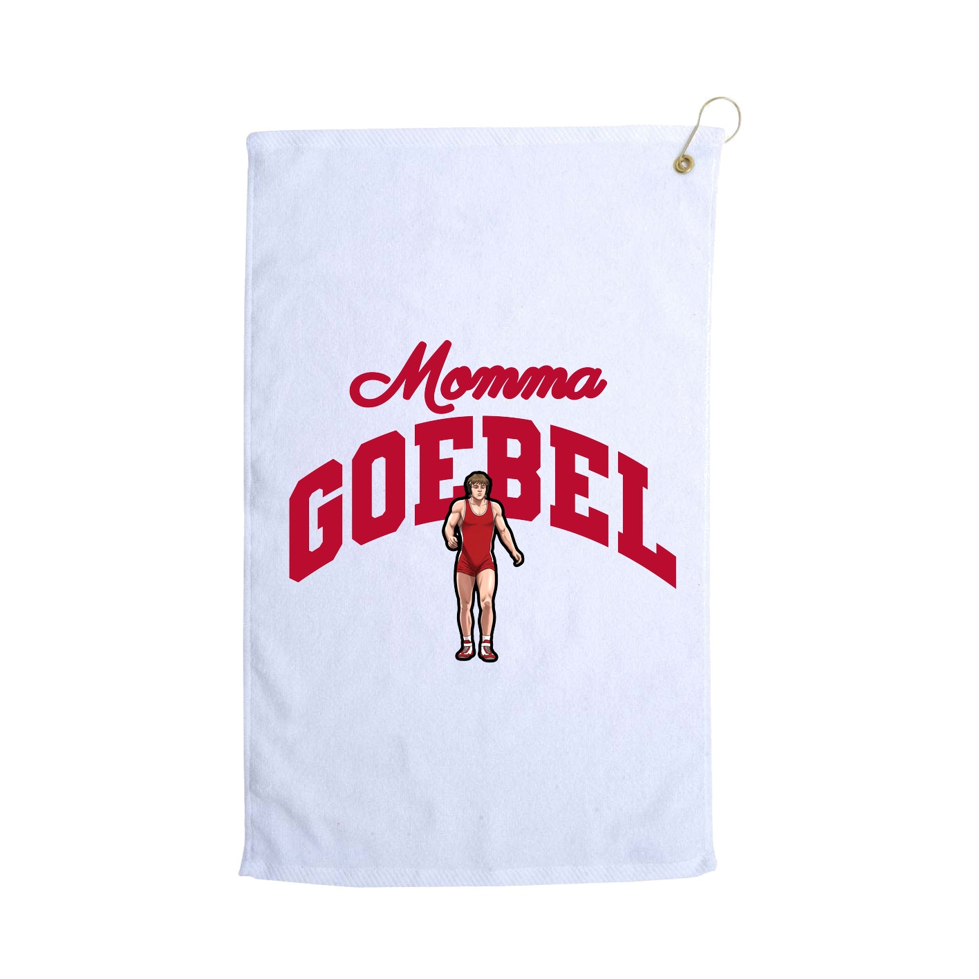 Golf Towel — Mothers Day Arch in White