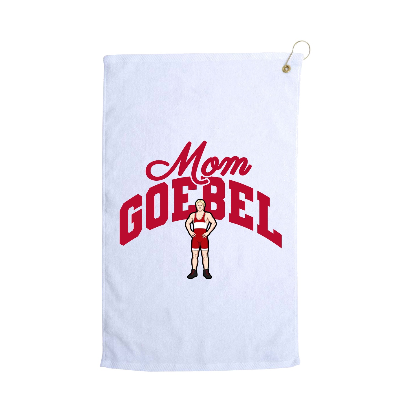 Golf Towel — Mothers Day Arch in White