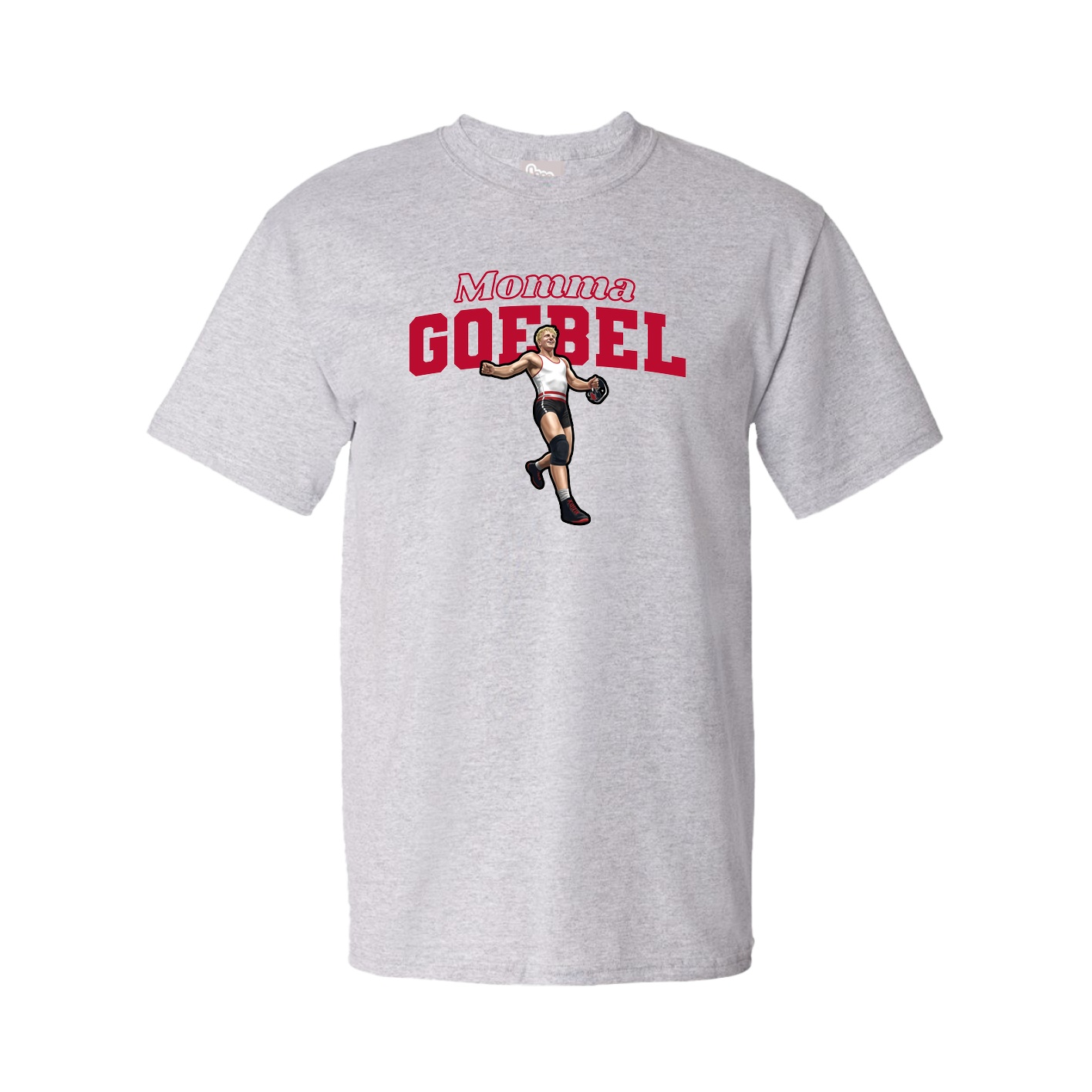 Youth Tee — Mothers Day Block in Grey