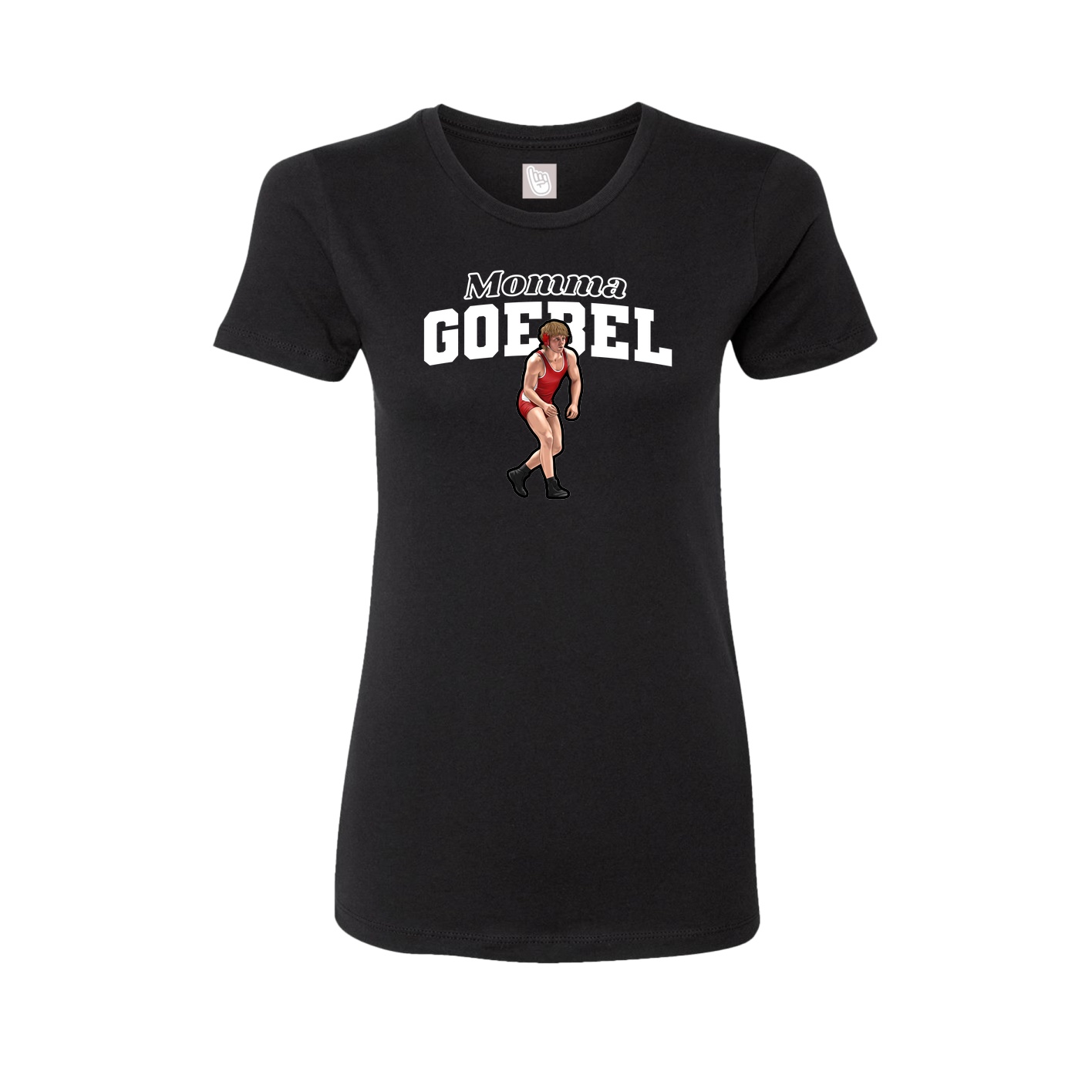 Womens Tee — Mothers Day Block in Black