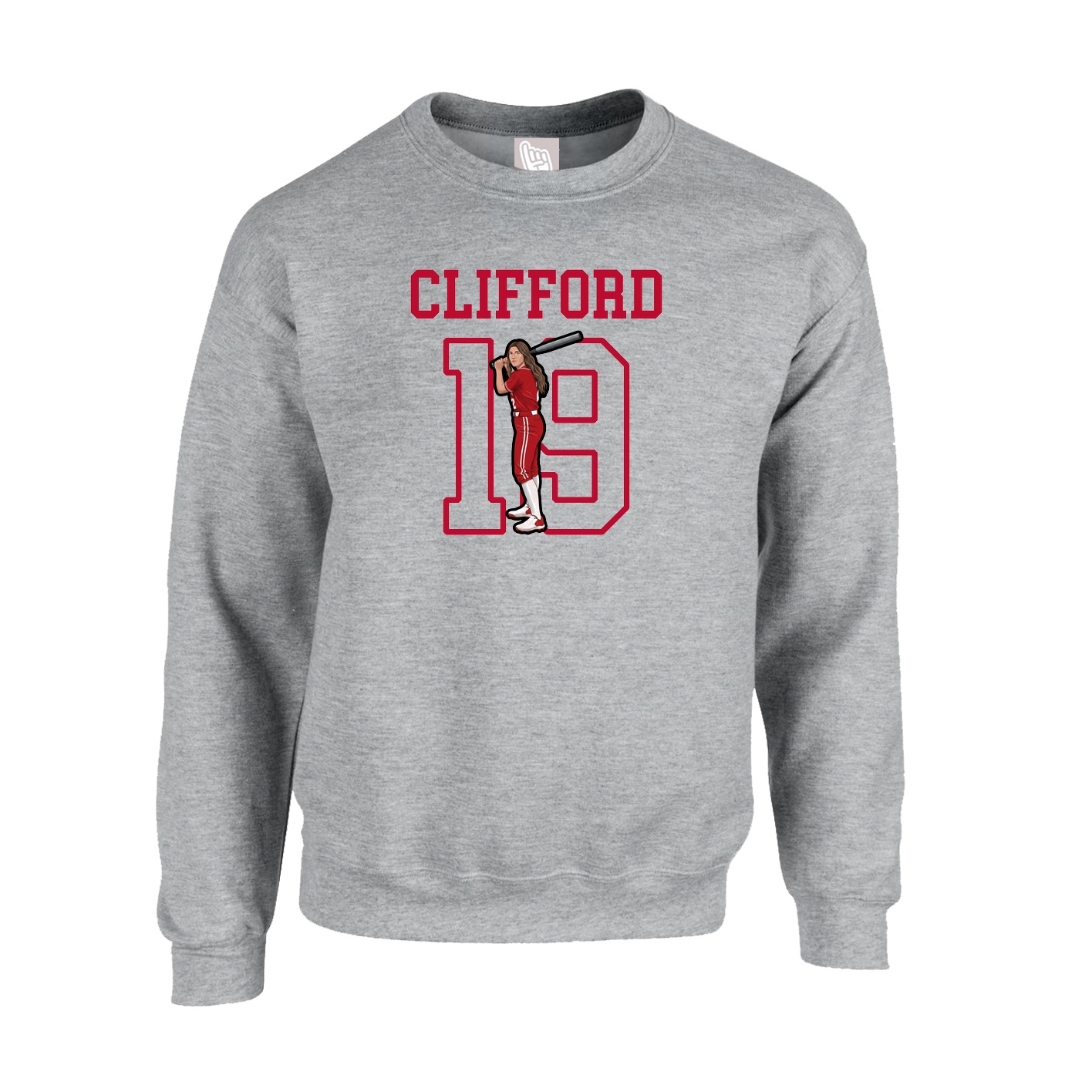 Fleece Crew — Shirsey in Grey