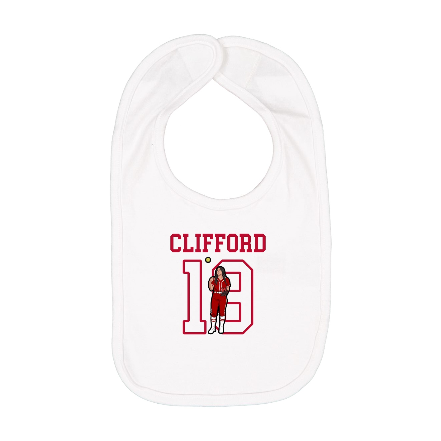 Infant Bib — Shirsey in White