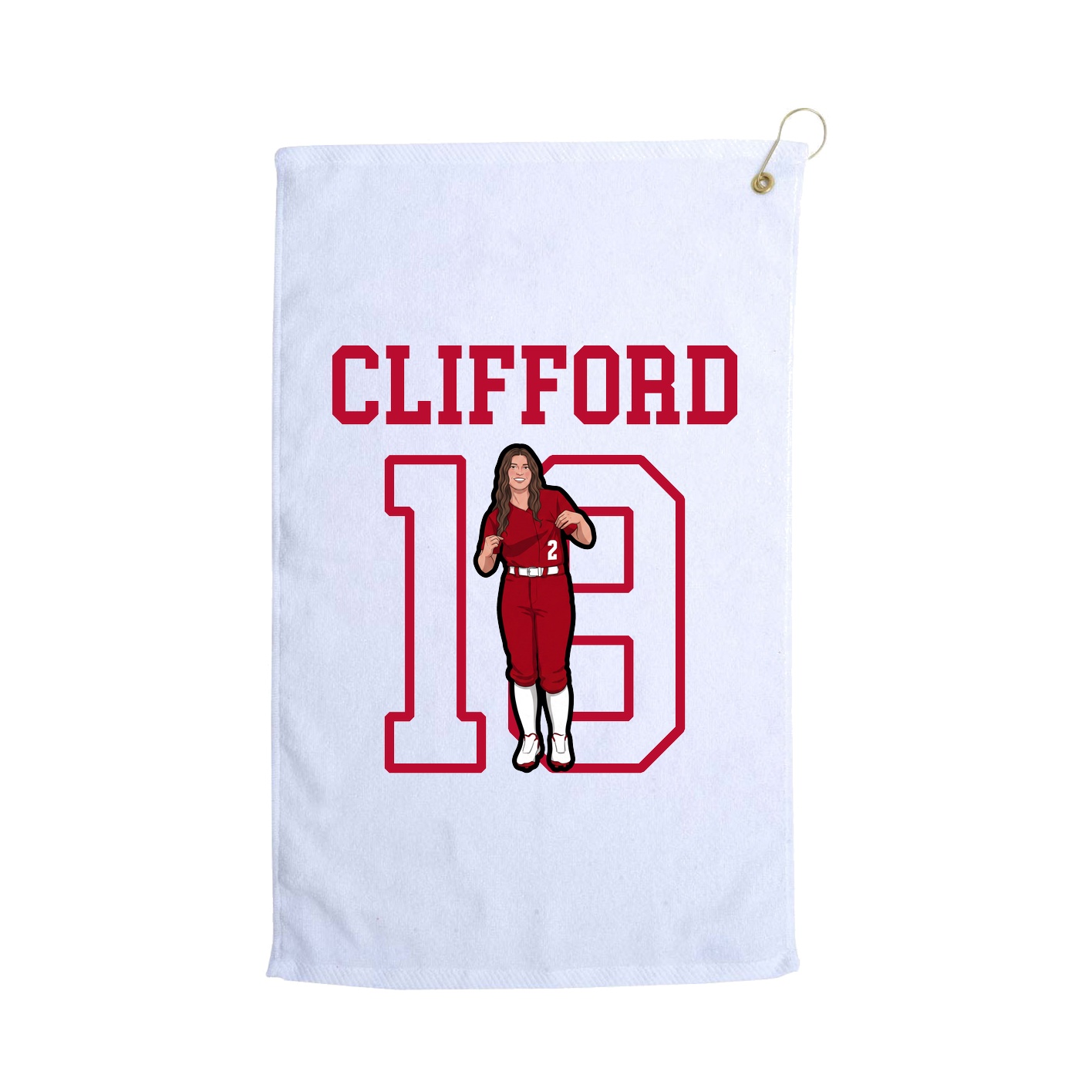 Golf Towel — Shirsey in White
