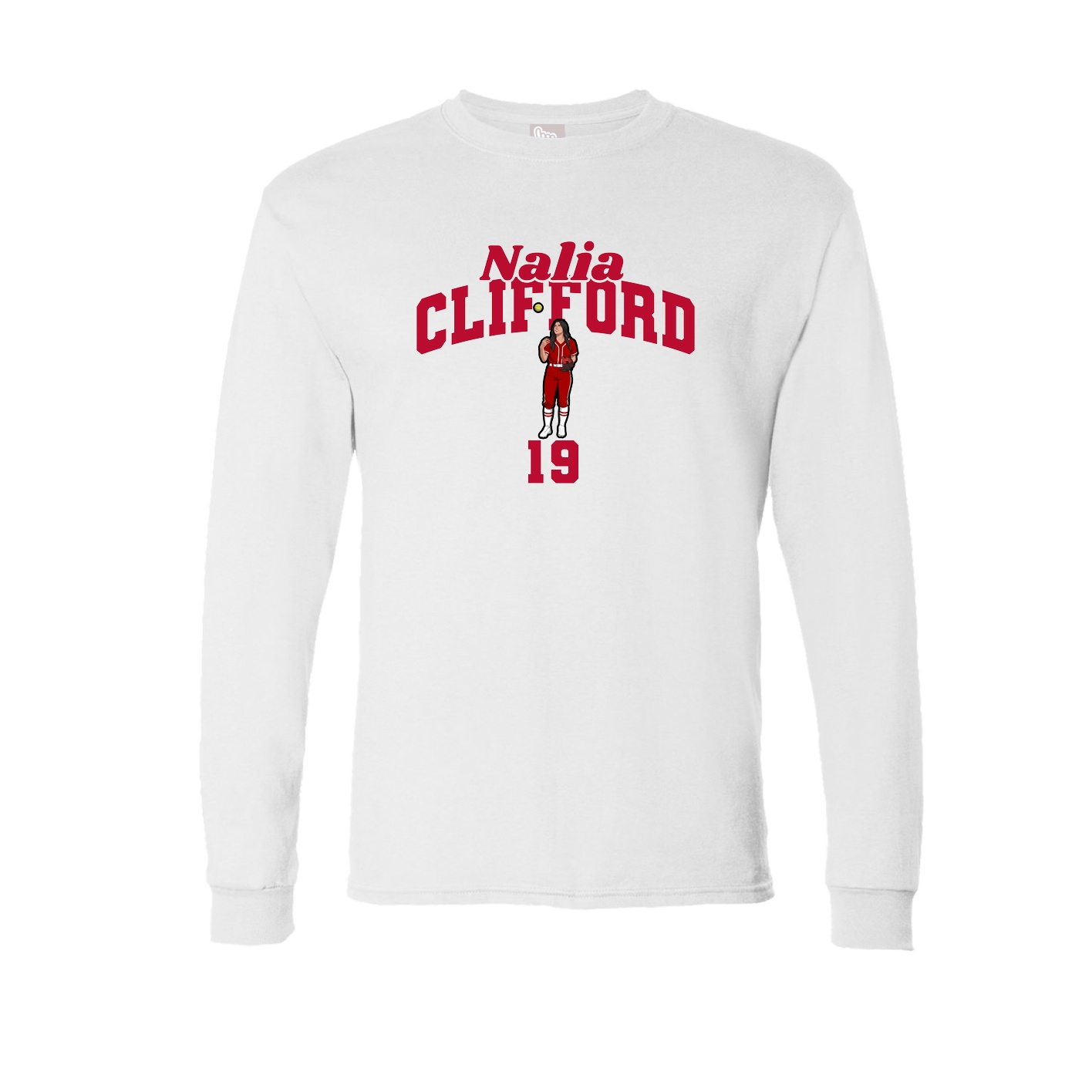 Long Sleeve Tee — Signature Arch in White