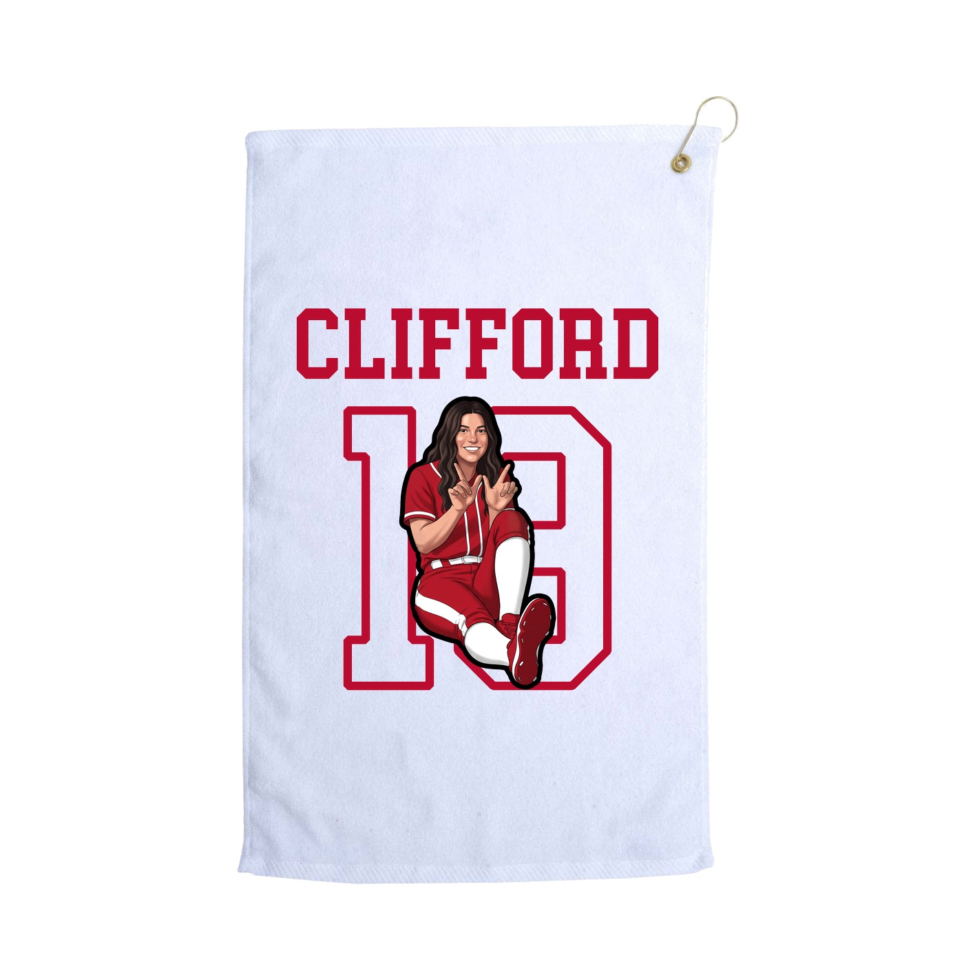 Golf Towel — Shirsey in White
