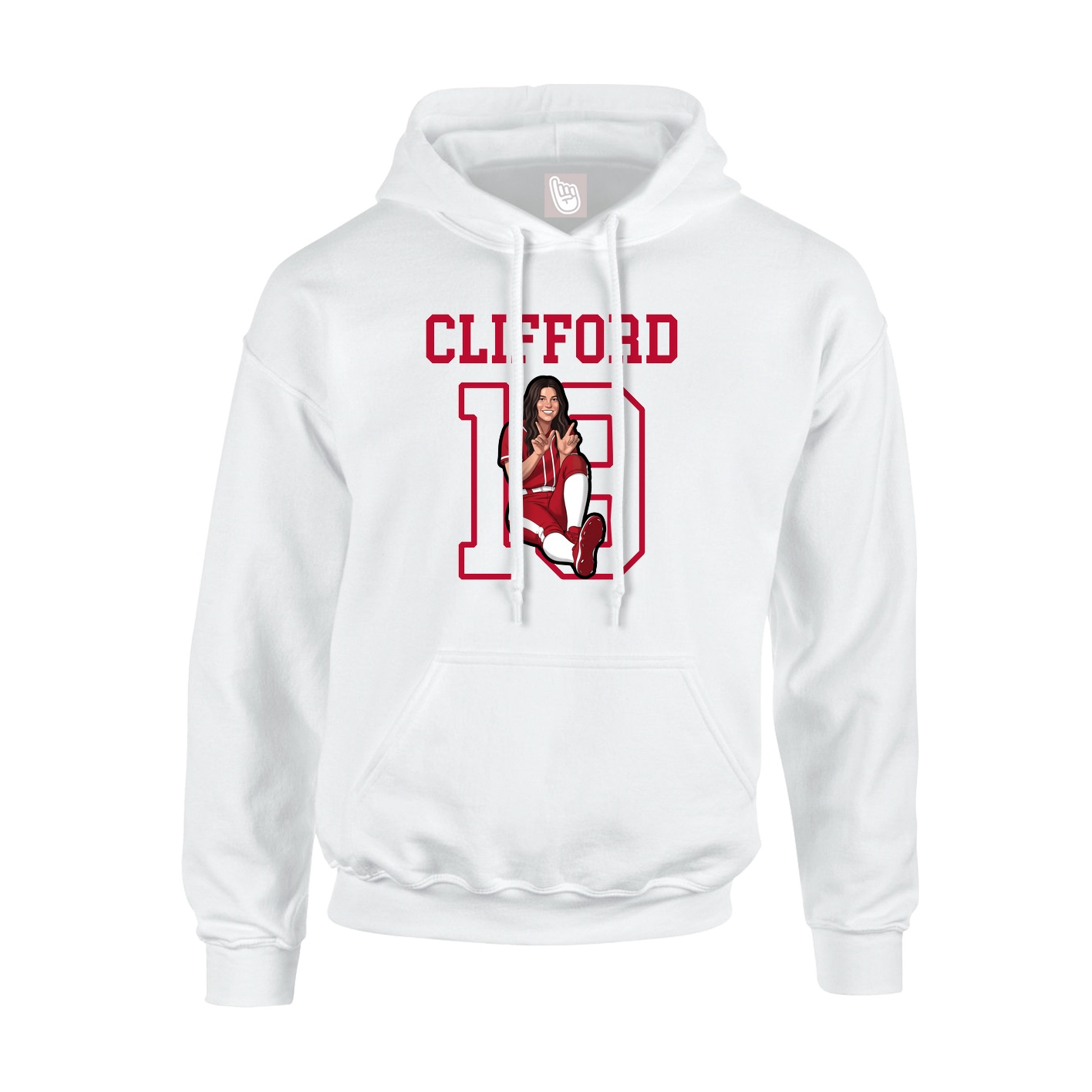 Hoodie — Shirsey in White