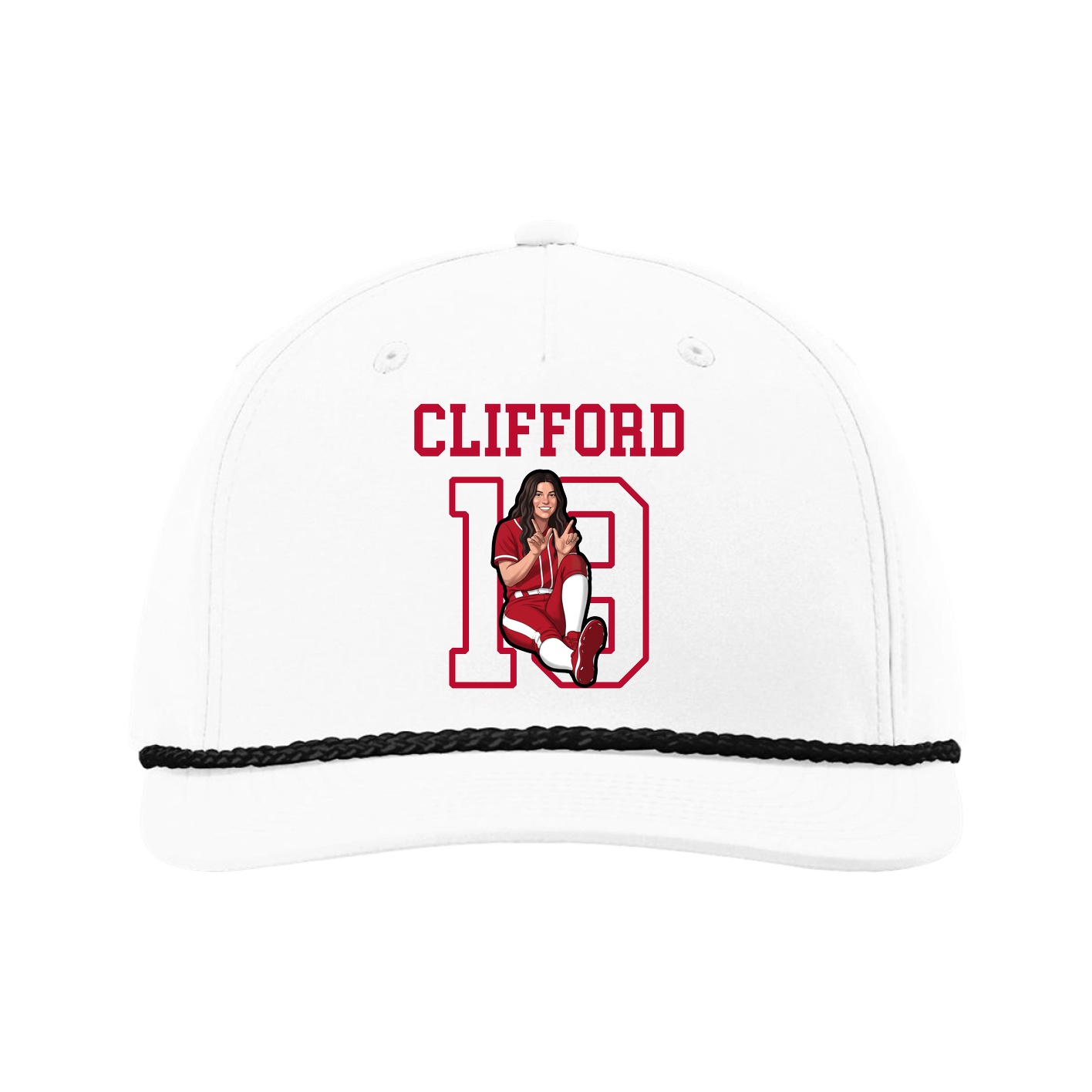 Five-Panel Classic Rope Cap — Shirsey in White
