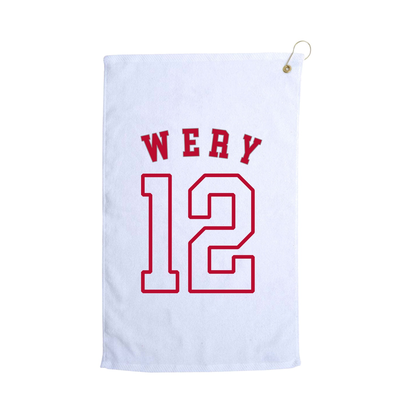 Golf Towel — Shirsey Arch in White
