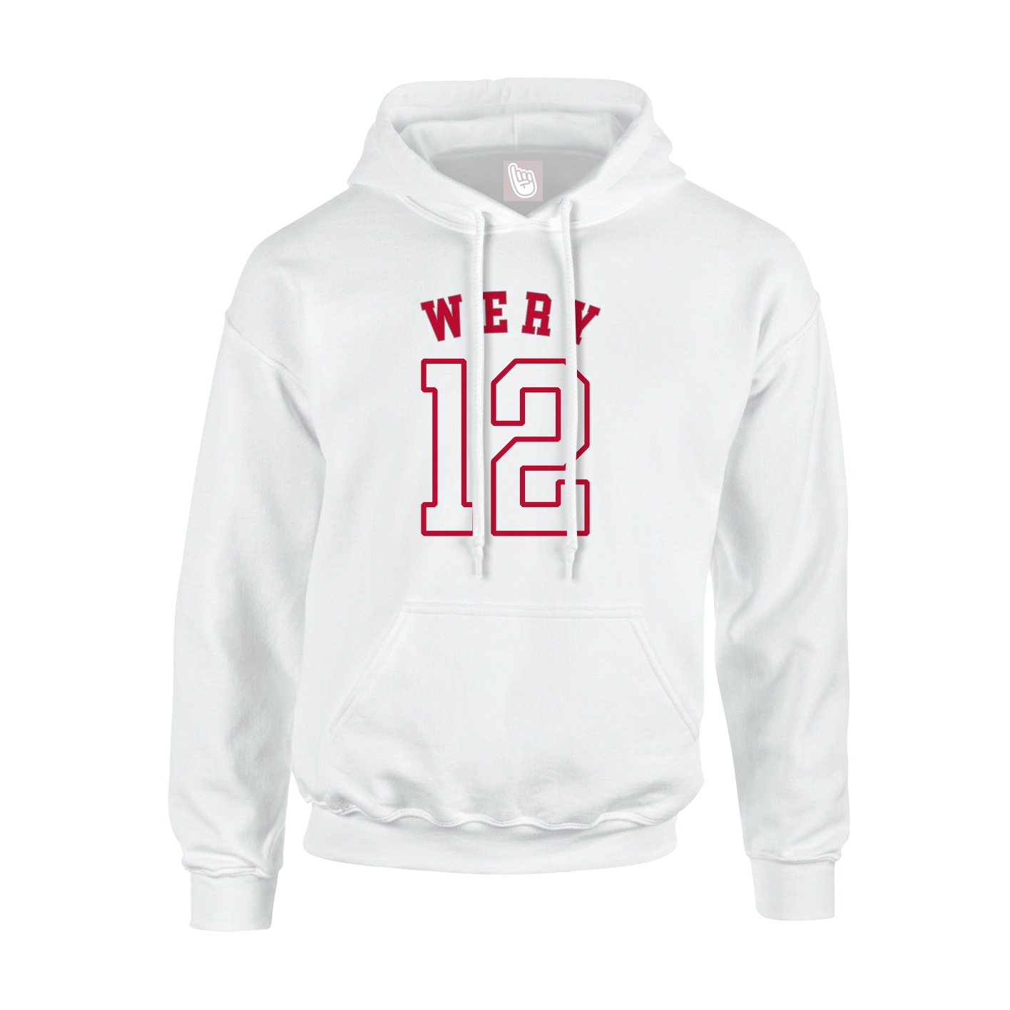 Hoodie — Shirsey Arch in White