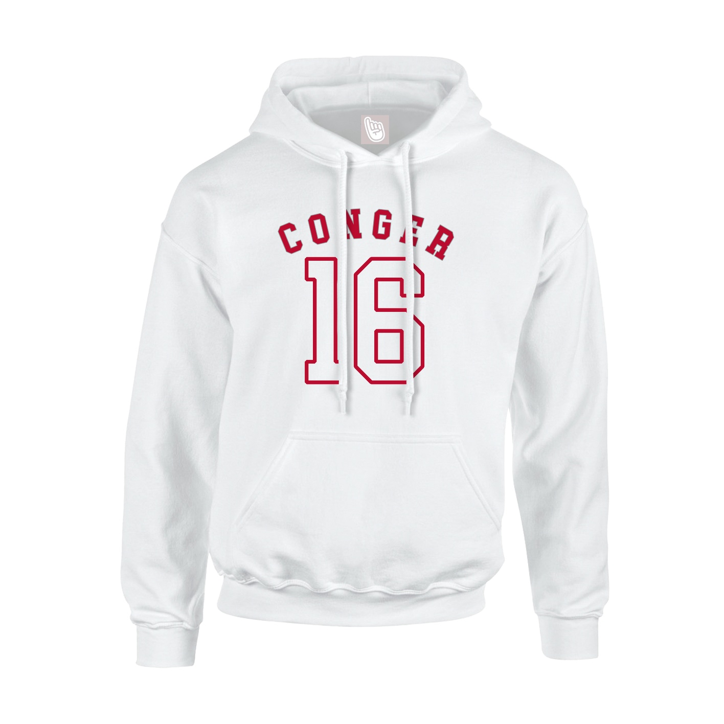 Youth Hoodie — Shirsey Arch in White