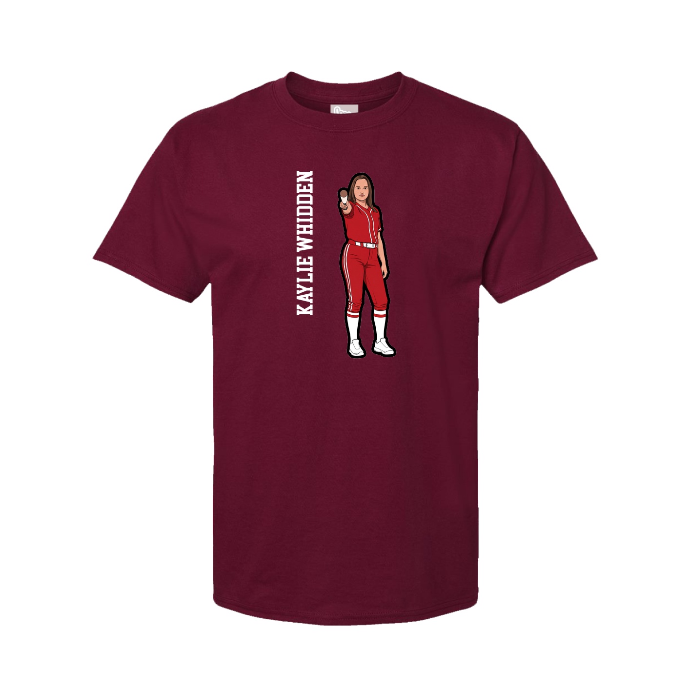 Tee — Name Vertical in Cardinal
