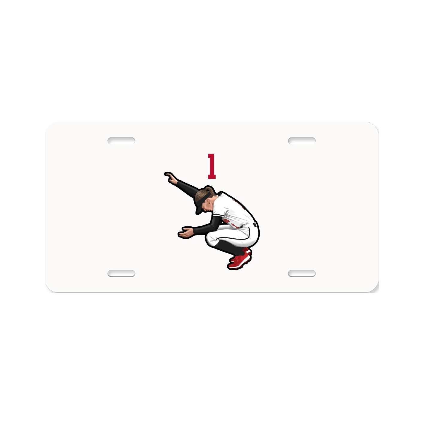 License Plate — Number Top in Classic