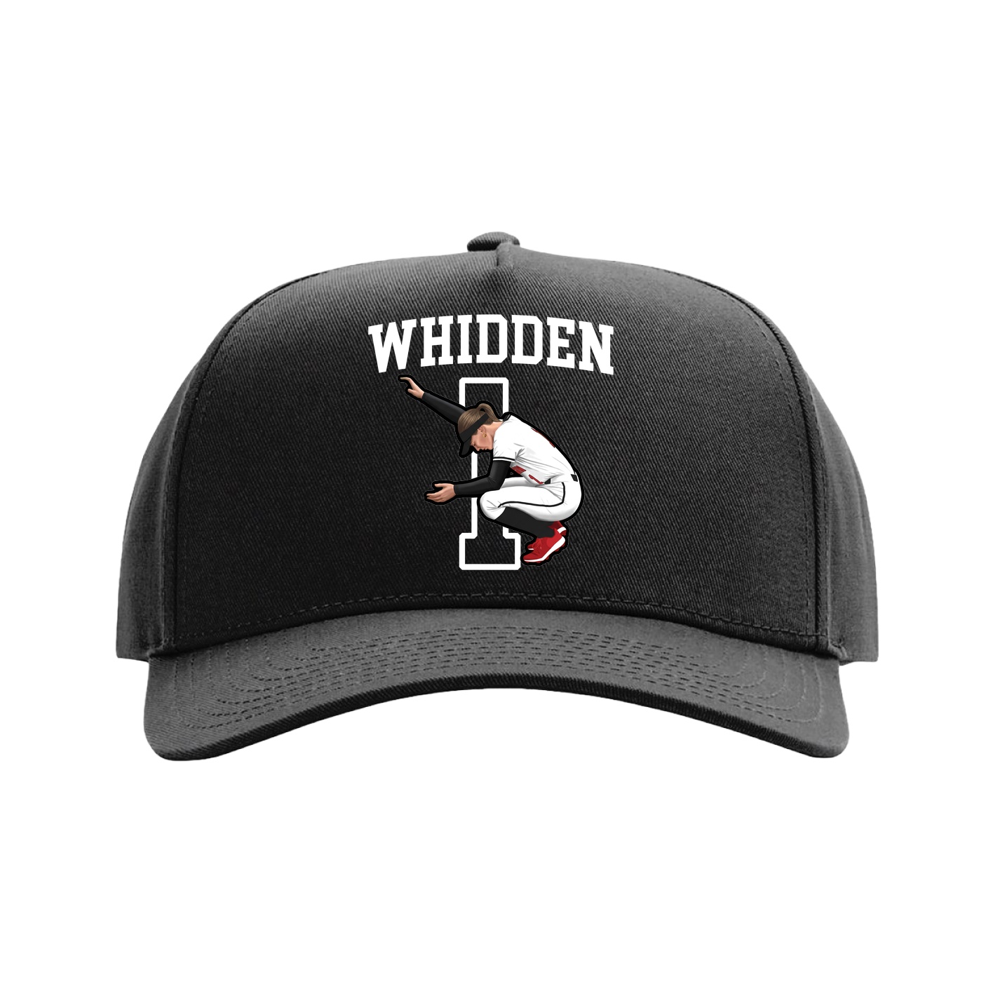 Full Fabric Five-Panel Champ Cap — Shirsey in Black
