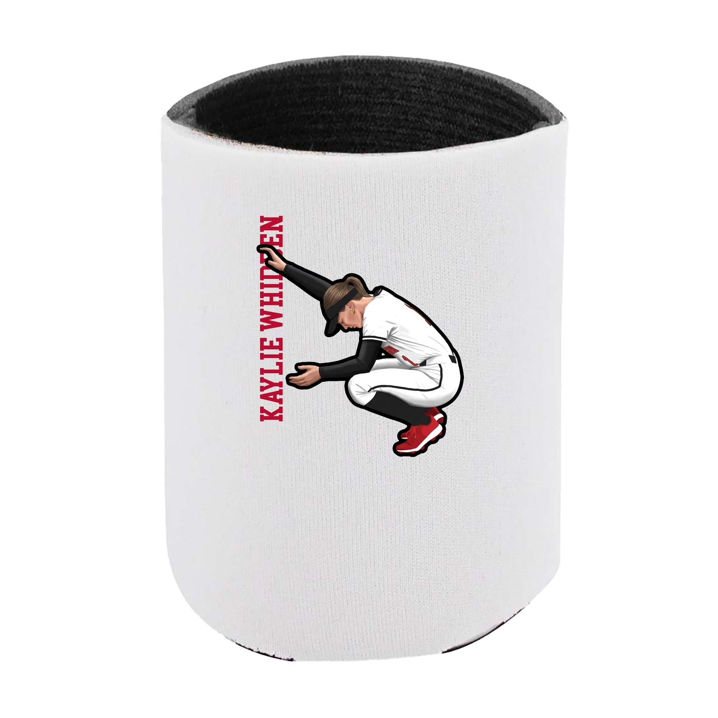 Can Holder — Name Vertical in White