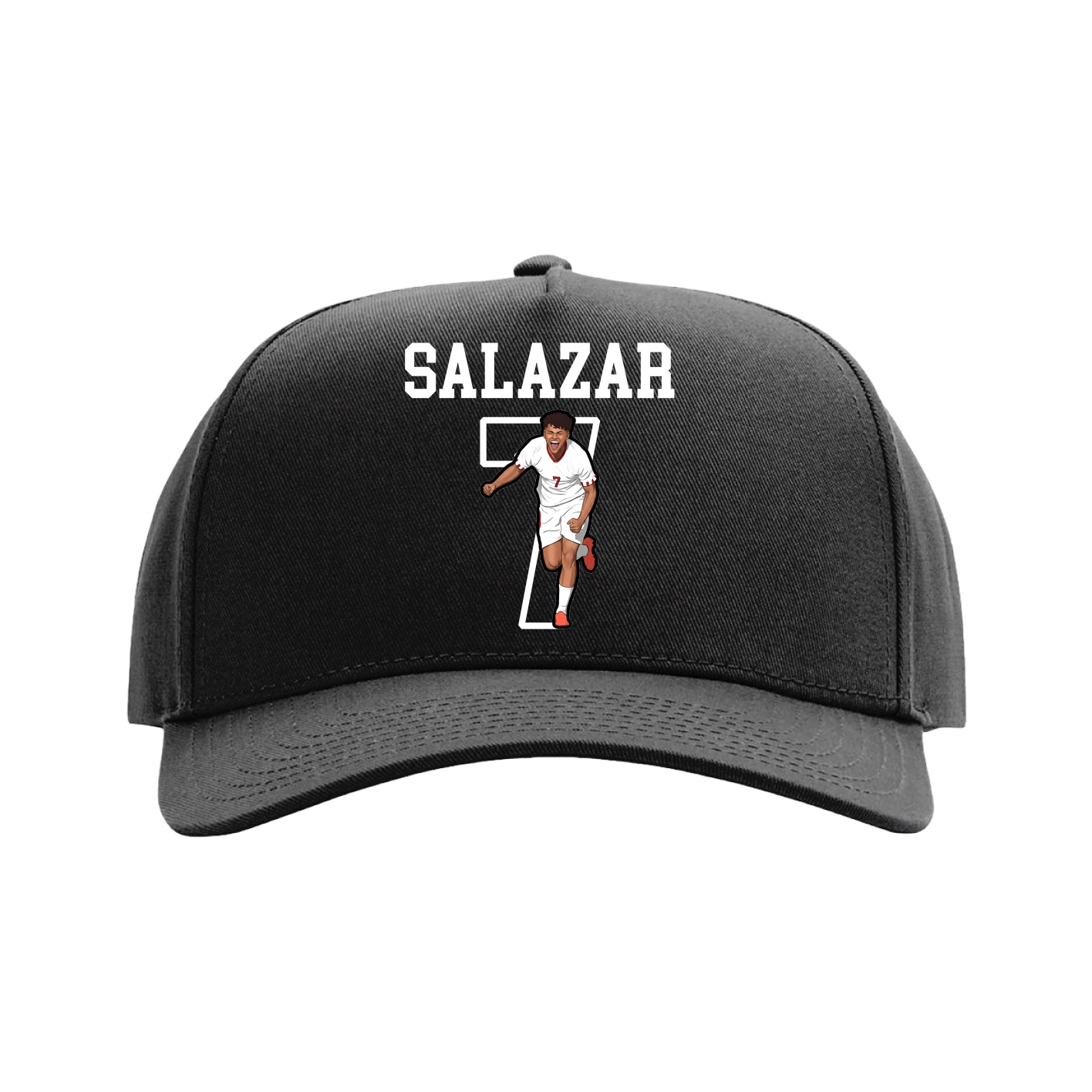 Full Fabric Five-Panel Champ Cap — Shirsey in Black
