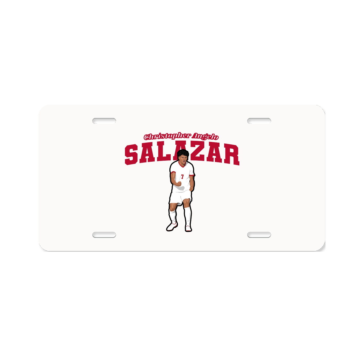 License Plate — Name Arch in Classic