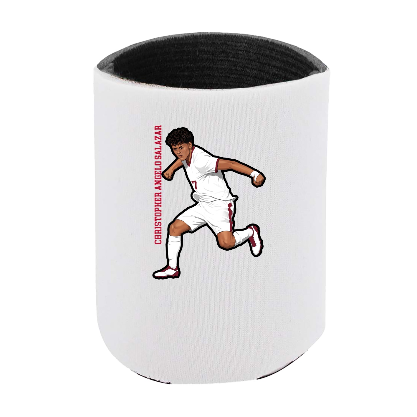 Can Holder — Name Vertical in White
