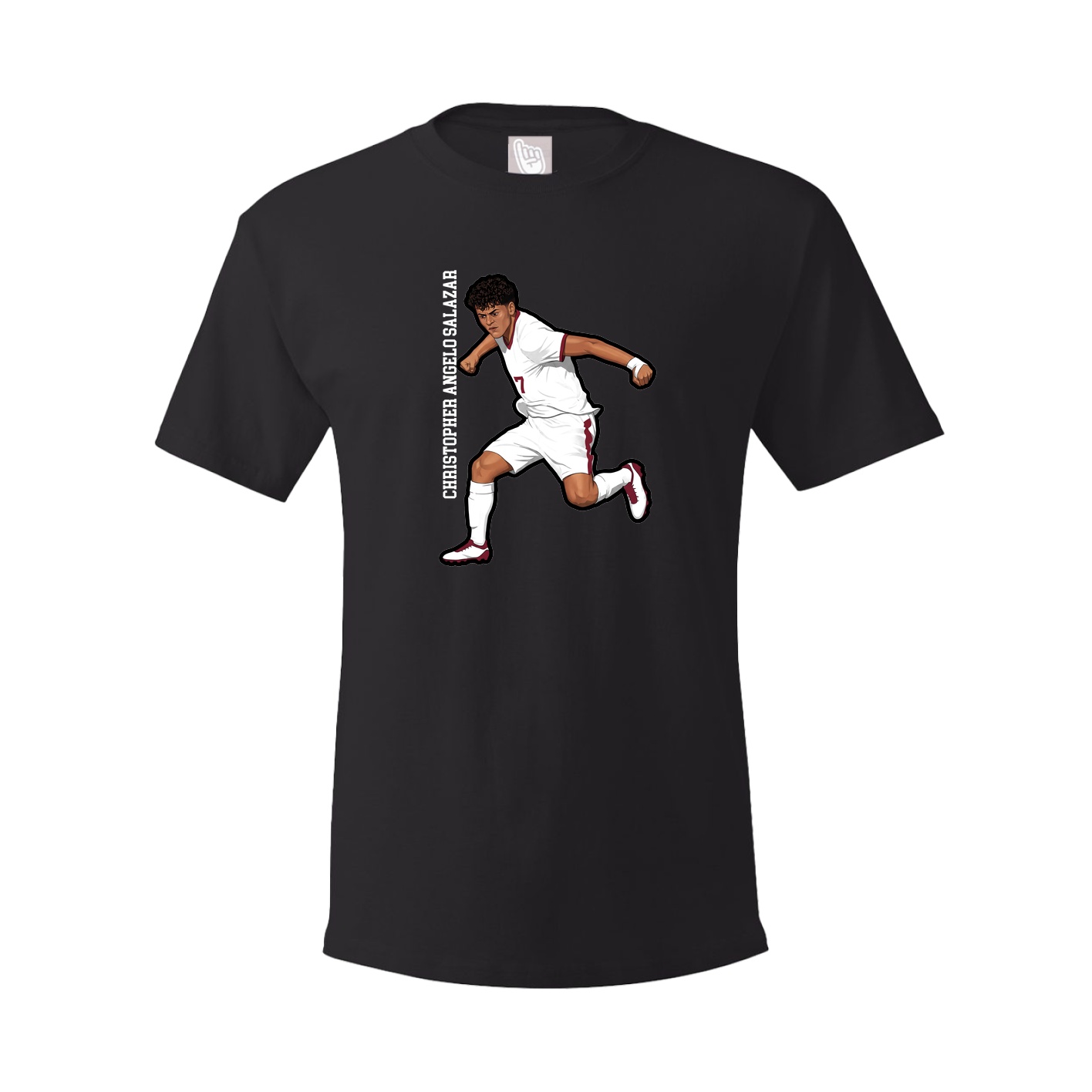 Tee — Name Vertical in Black