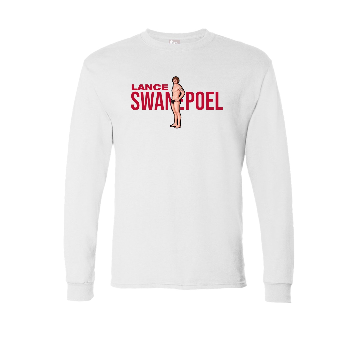Long Sleeve Tee — Player Name in White