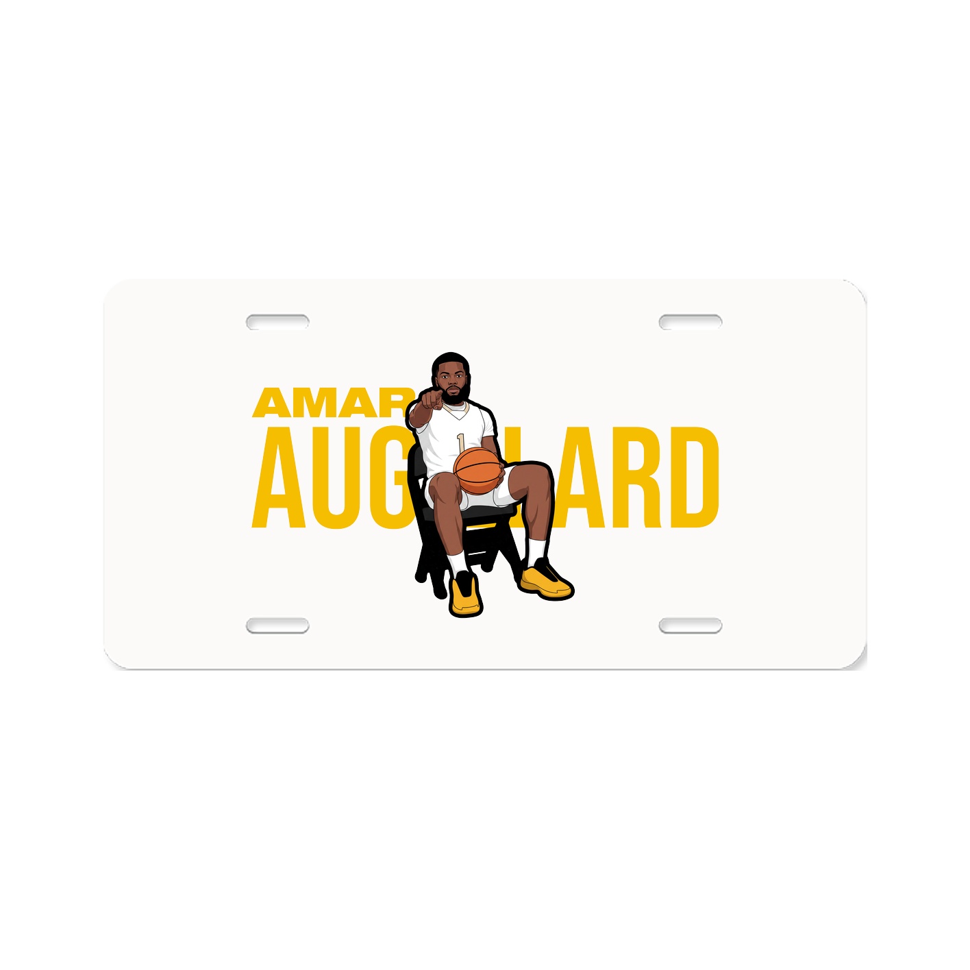 License Plate — Player Name in Classic