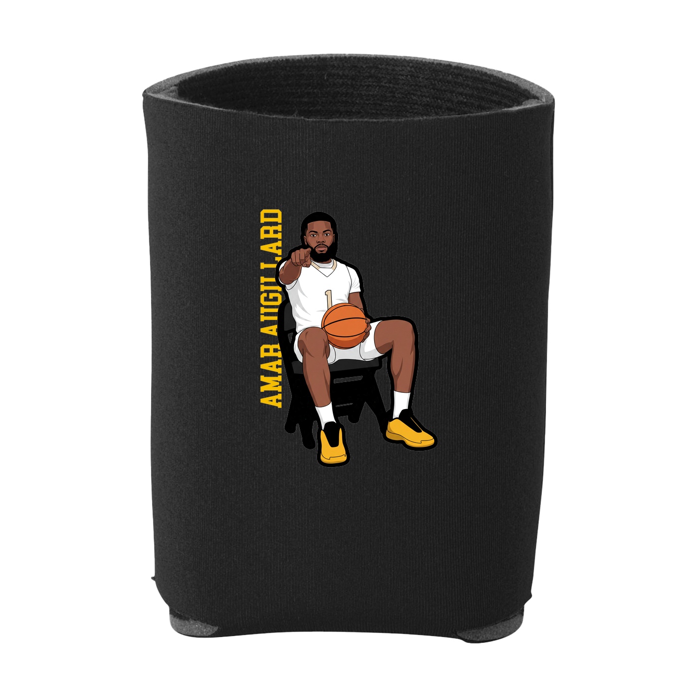 Can Holder — Name Vertical in Black