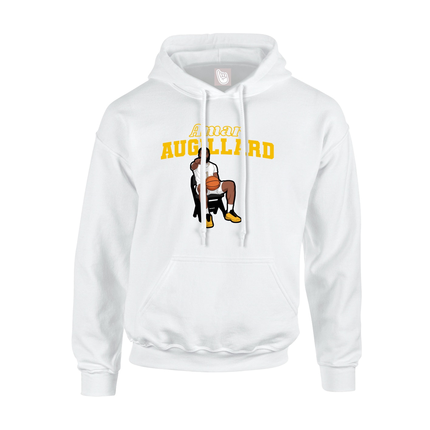 Hoodie — Name Arch in White