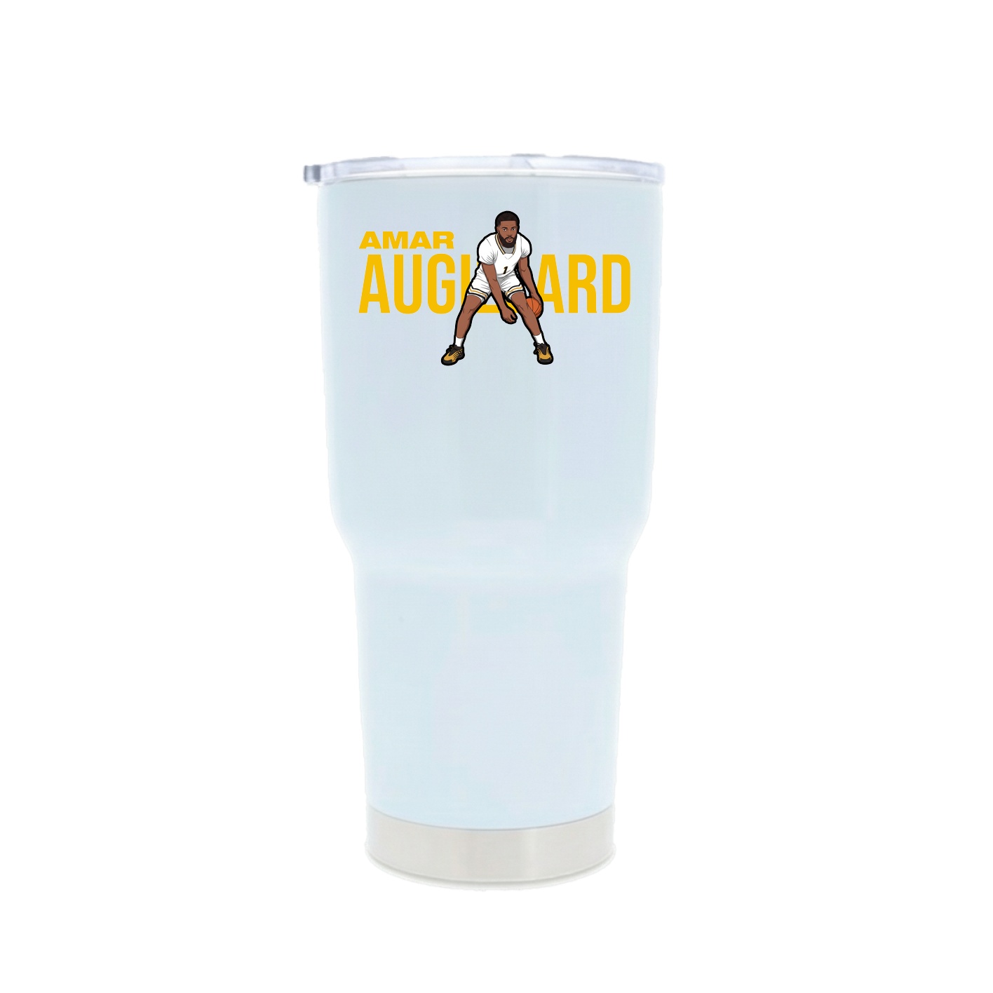 30oz Stainless Steel Tumbler — Player Name in White