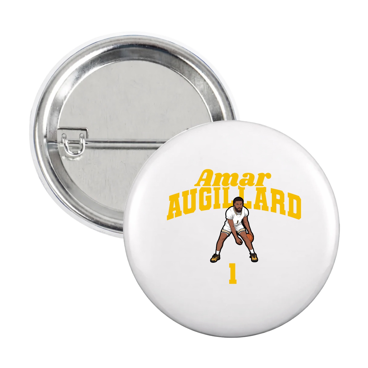 Game Day Button — Signature Arch in White