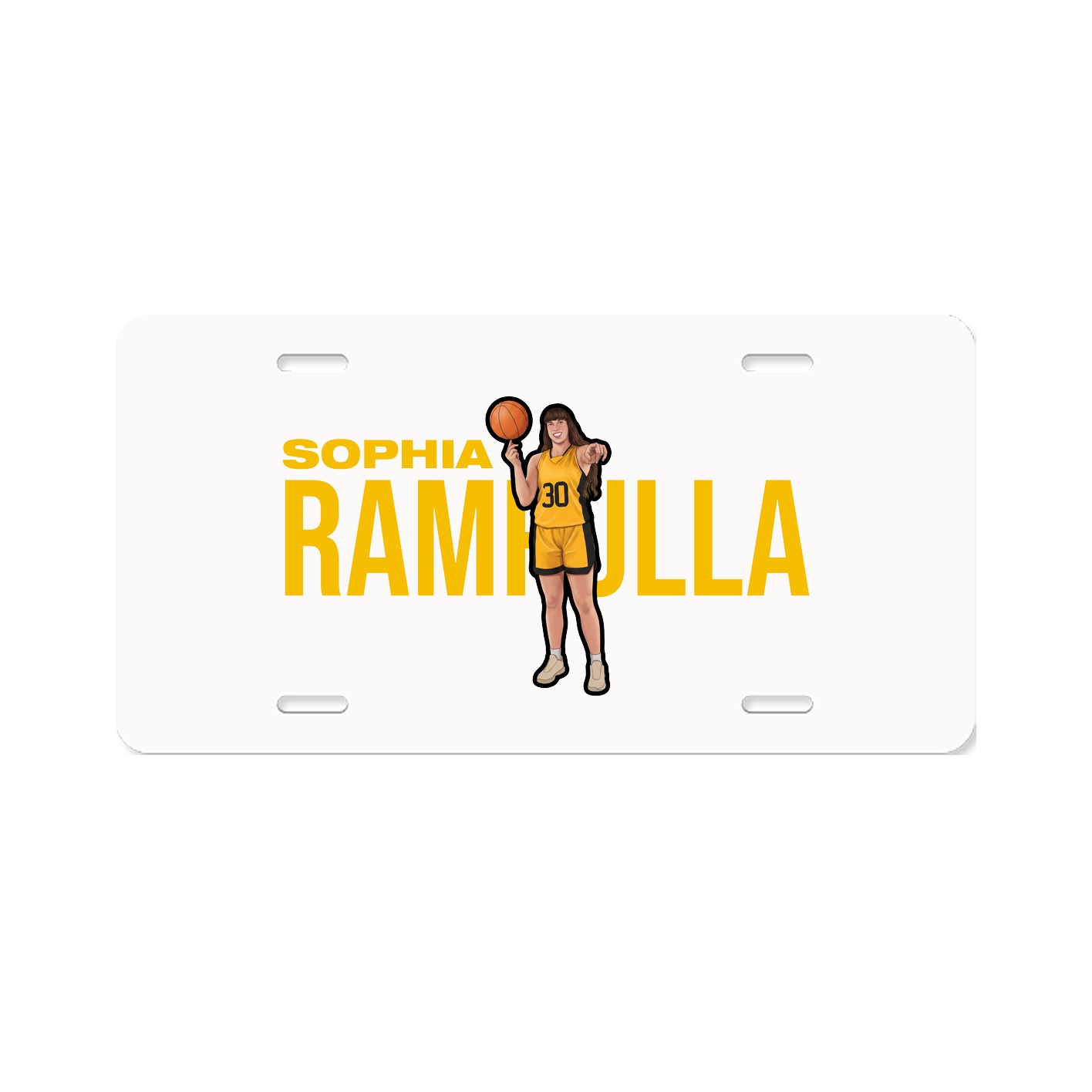 License Plate — Player Name in Classic