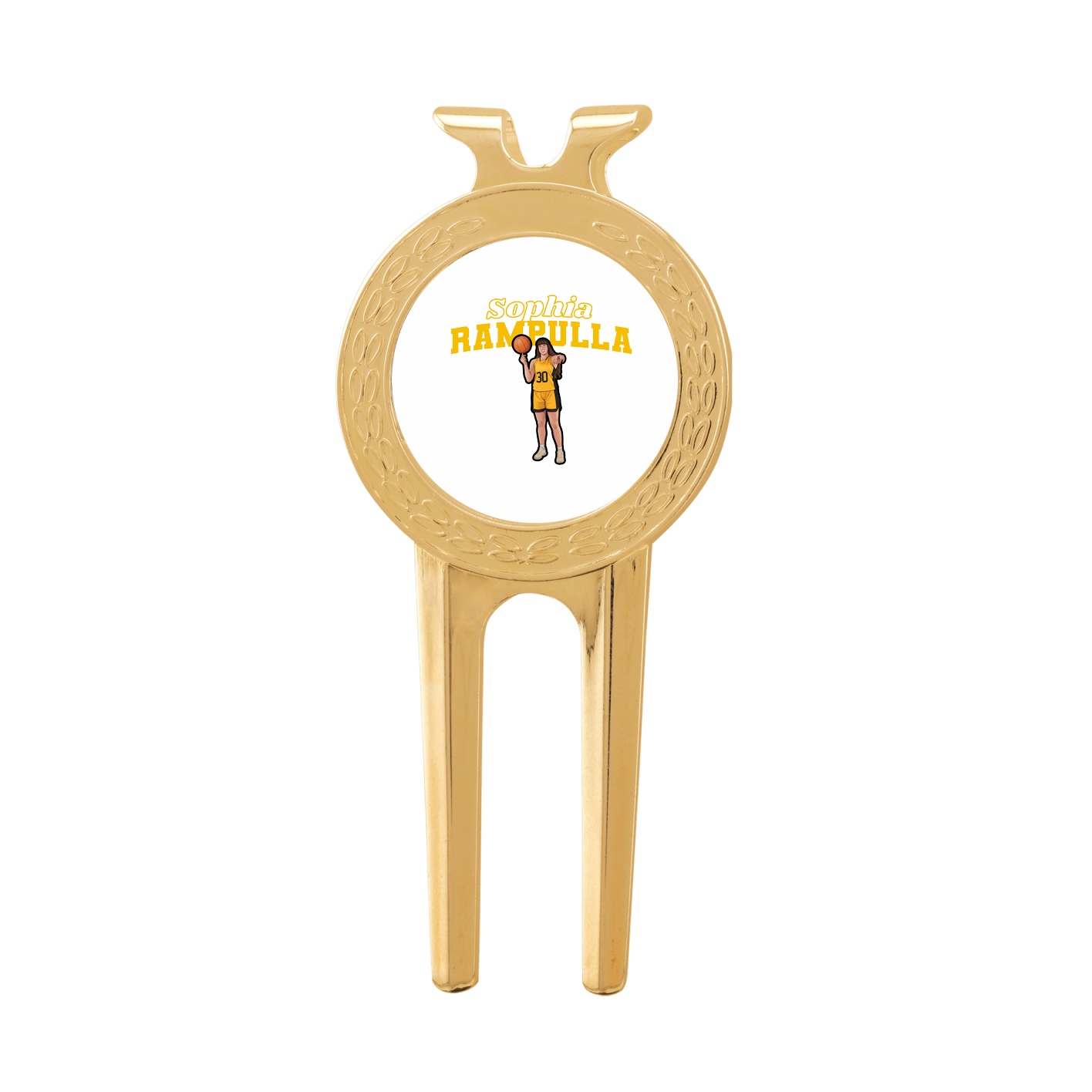Divot Tool with Ball Marker — Name Arch in Classic