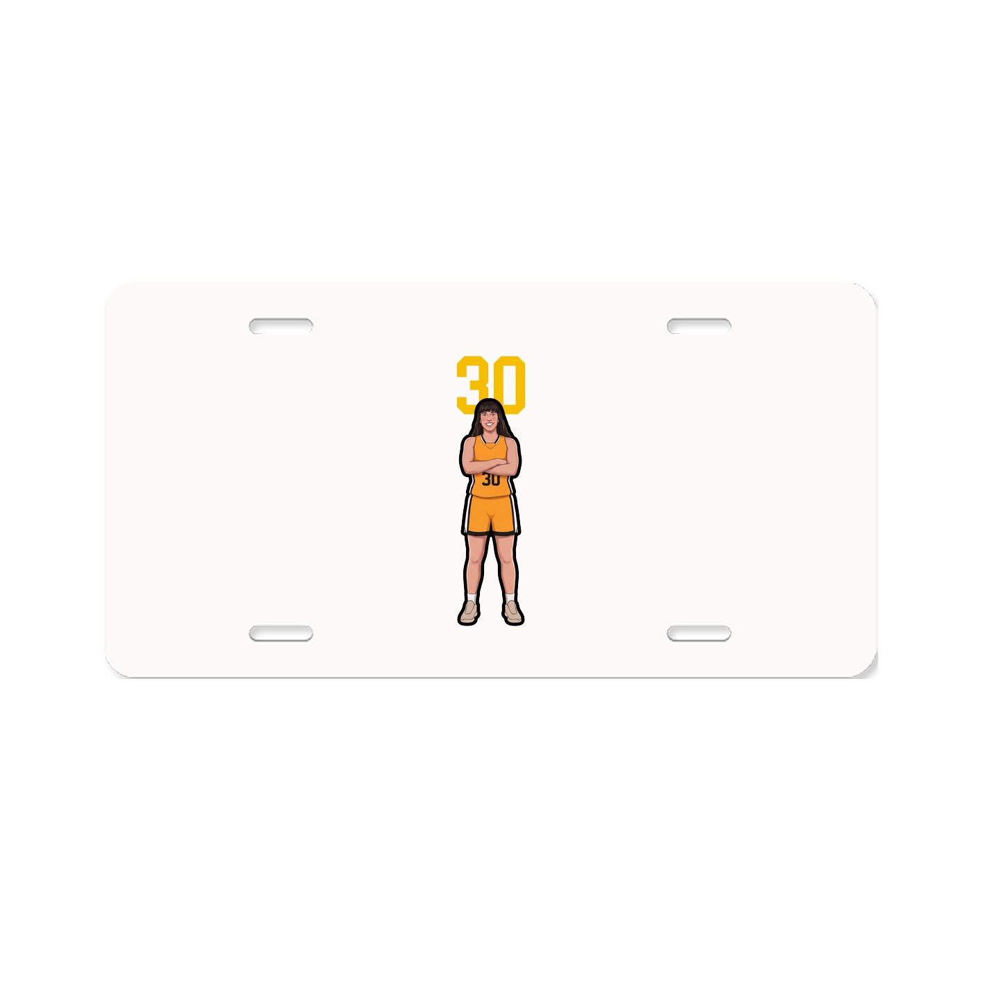 License Plate — Number Top in Classic