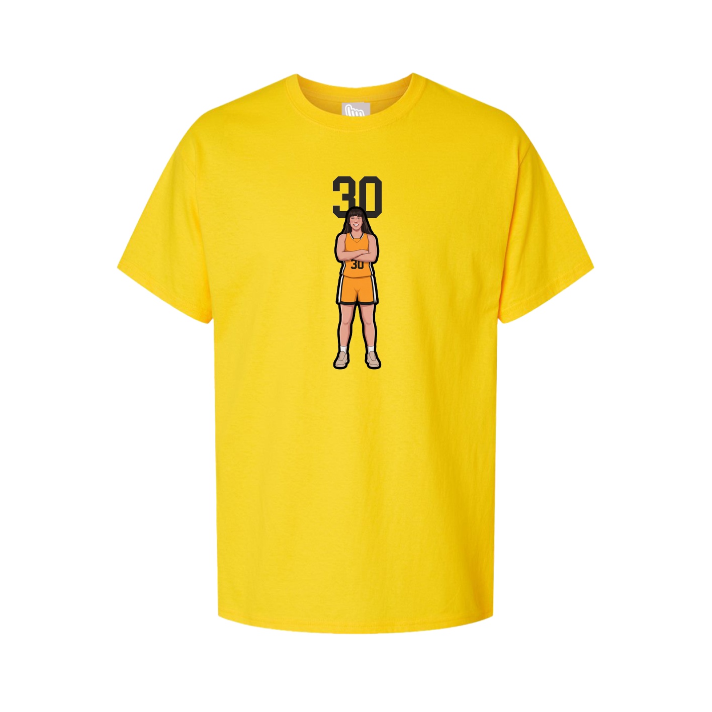Youth Tee — Number Top in Gold